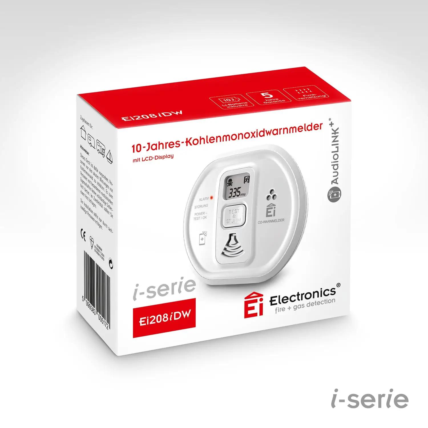 Ei Electronics i-seeria CO-andur LCD-ekraaniga ja 10a akuga – pilt 6