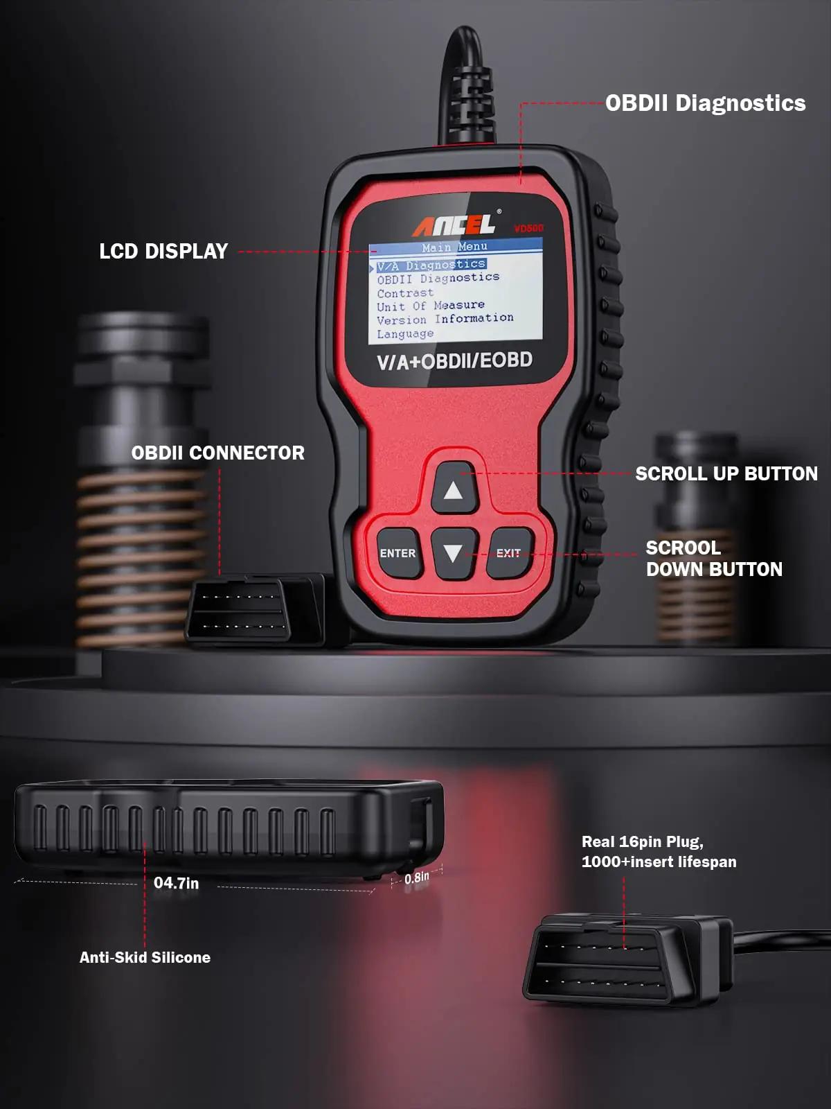 ANCEL VD500Pro auto-OBD diagnoosija – täpne probleemide lugemine – pilt 7