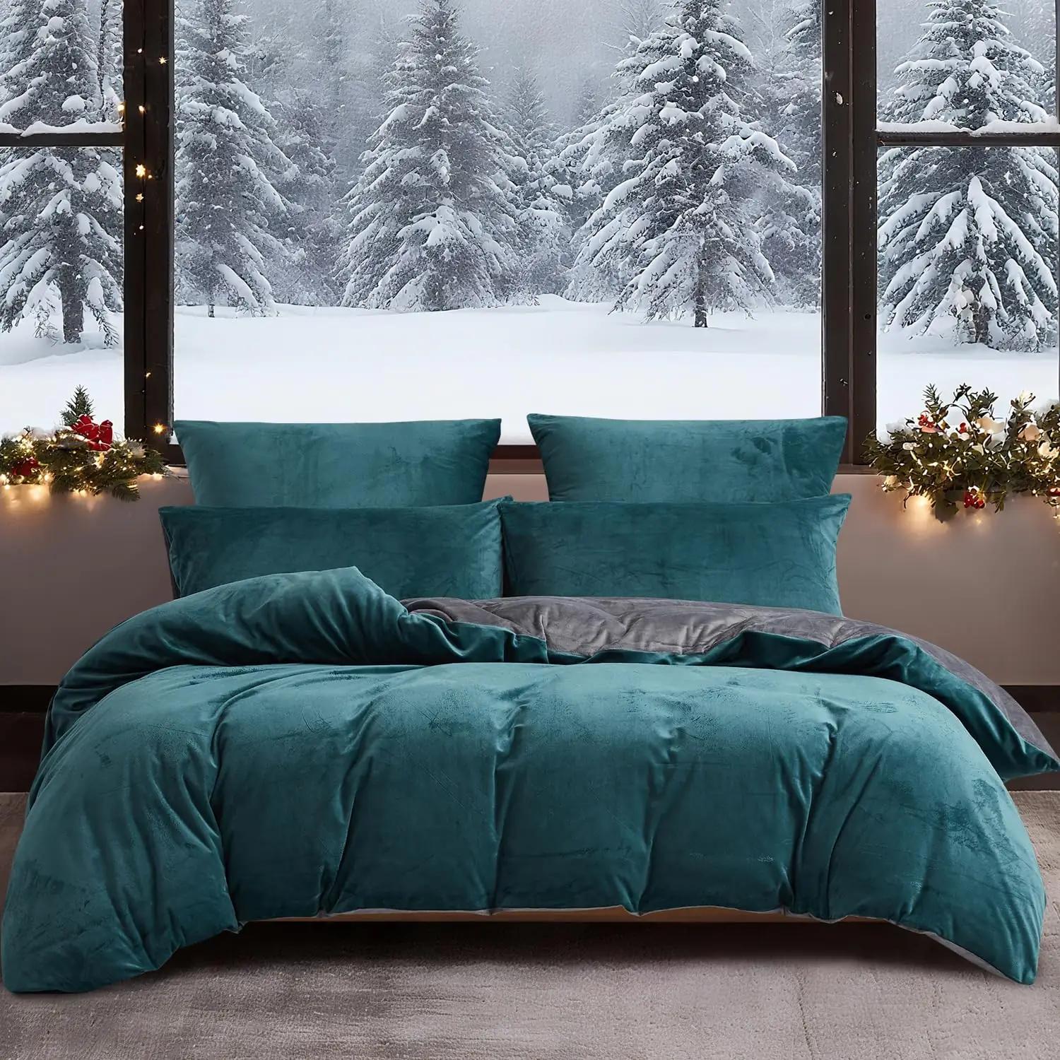 YASMENG pehme flanellist voodipesu 200×200 cm – soe ja hõrk