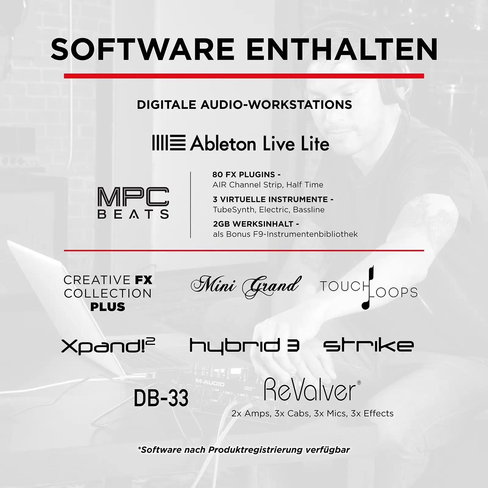 M-AUDIO stuudiokvaliteetne USB audio-liides kodustele – lisavaade