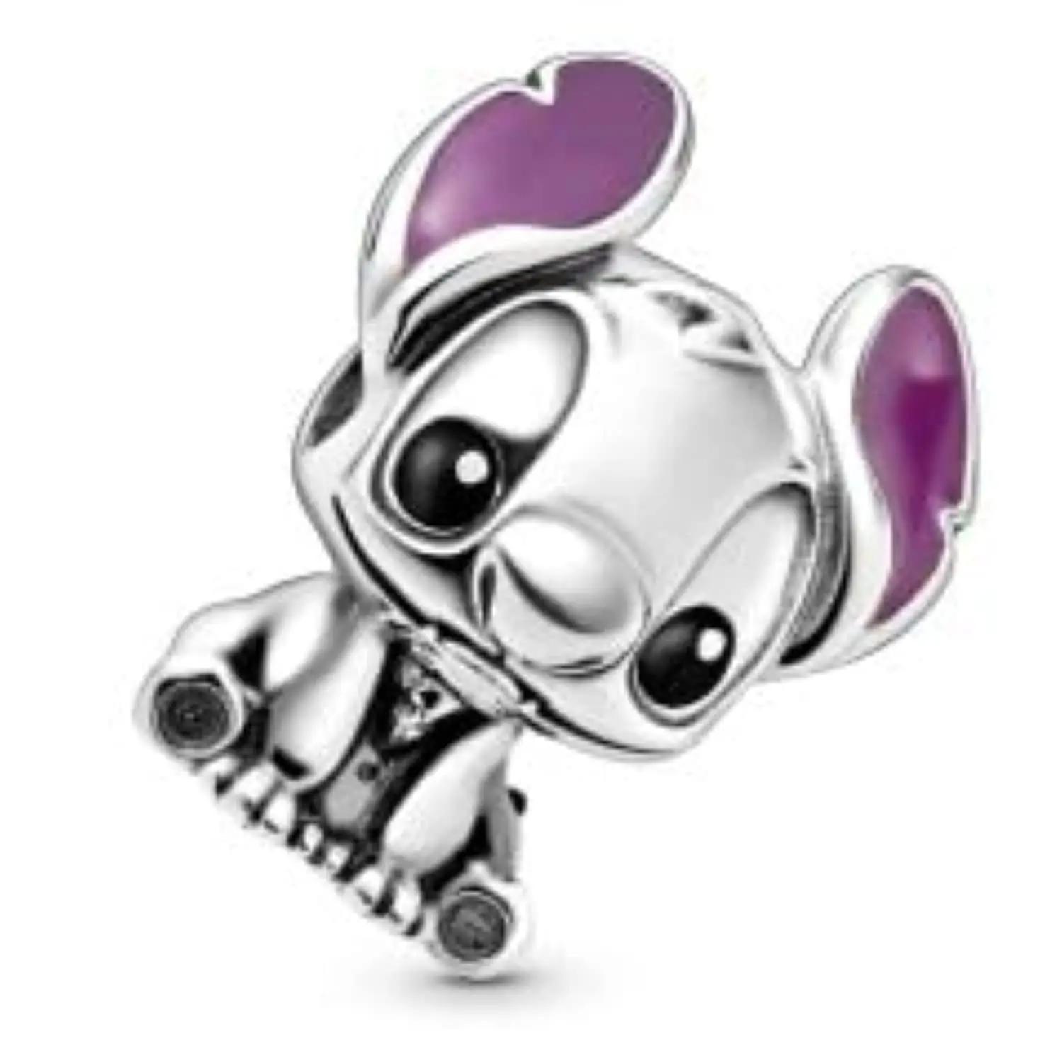 PANDORA lilla-stiilis ripats charm – Disney Stitch kingitus – pakend ja tarvikud