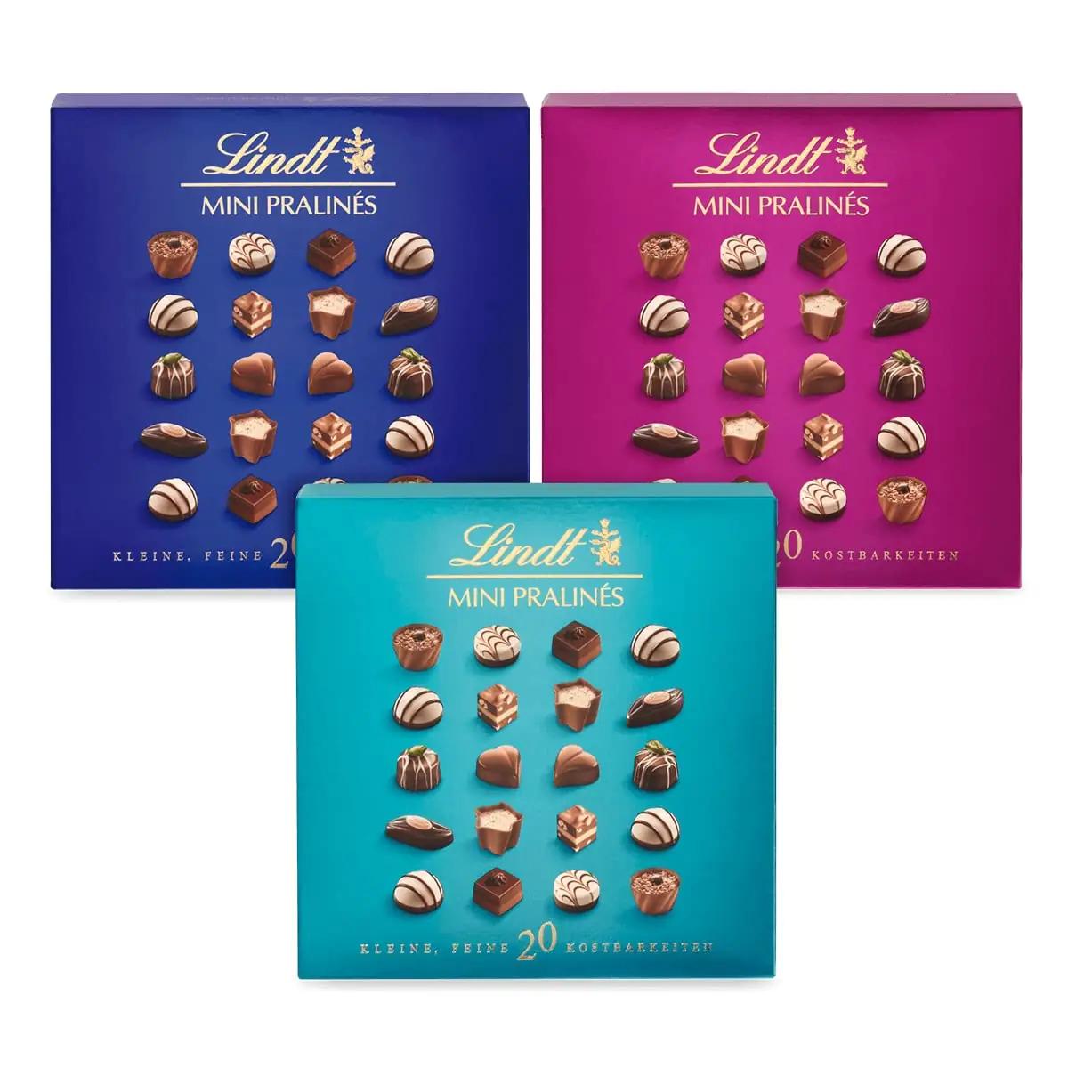 Lindt šokolaadikarp — elegantne praliinigift 12×100 g