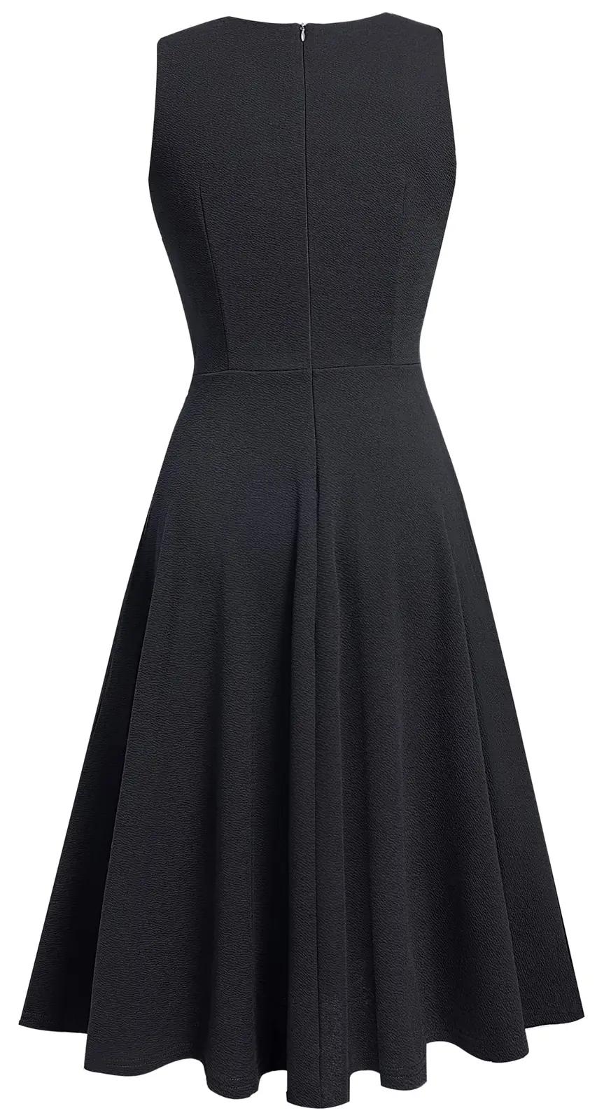 HOMEYEE vintage lilleline kokteilikleit — elegantne L suurus – pakend ja tarvikud