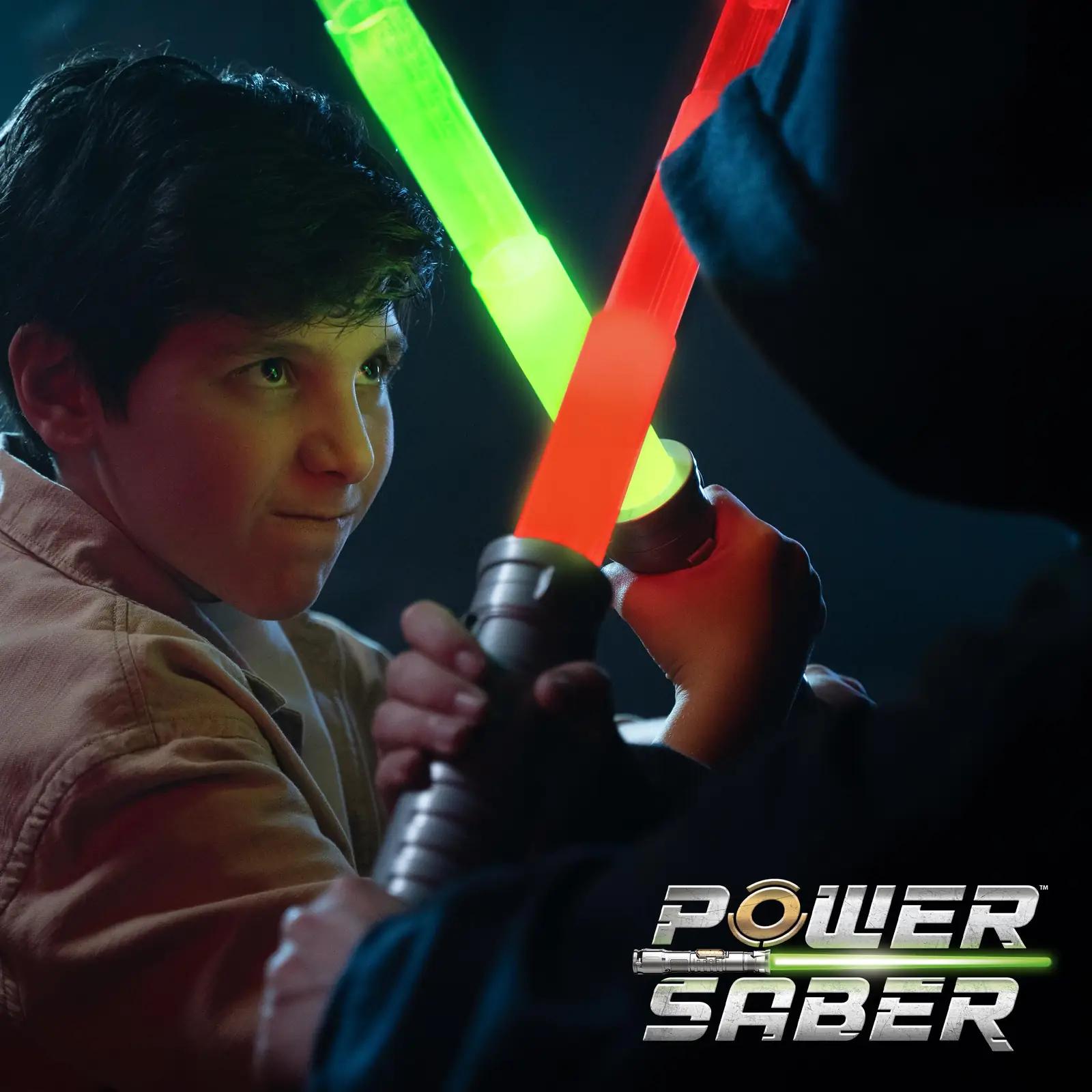 Power Saber rohelise plastikust lasersulgur – pilt 9