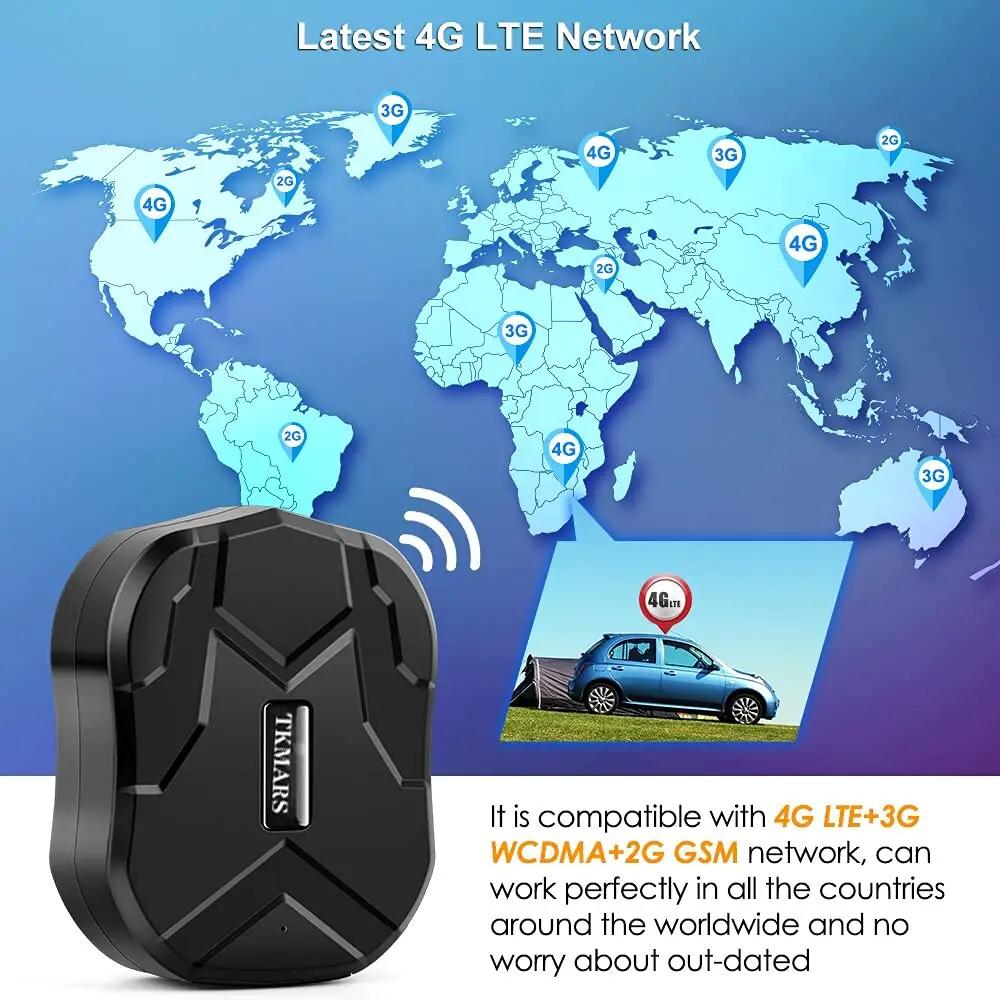 TKMARS 4G TK905B 10000mAh gps ja tarvikud – detailne lähivaade
