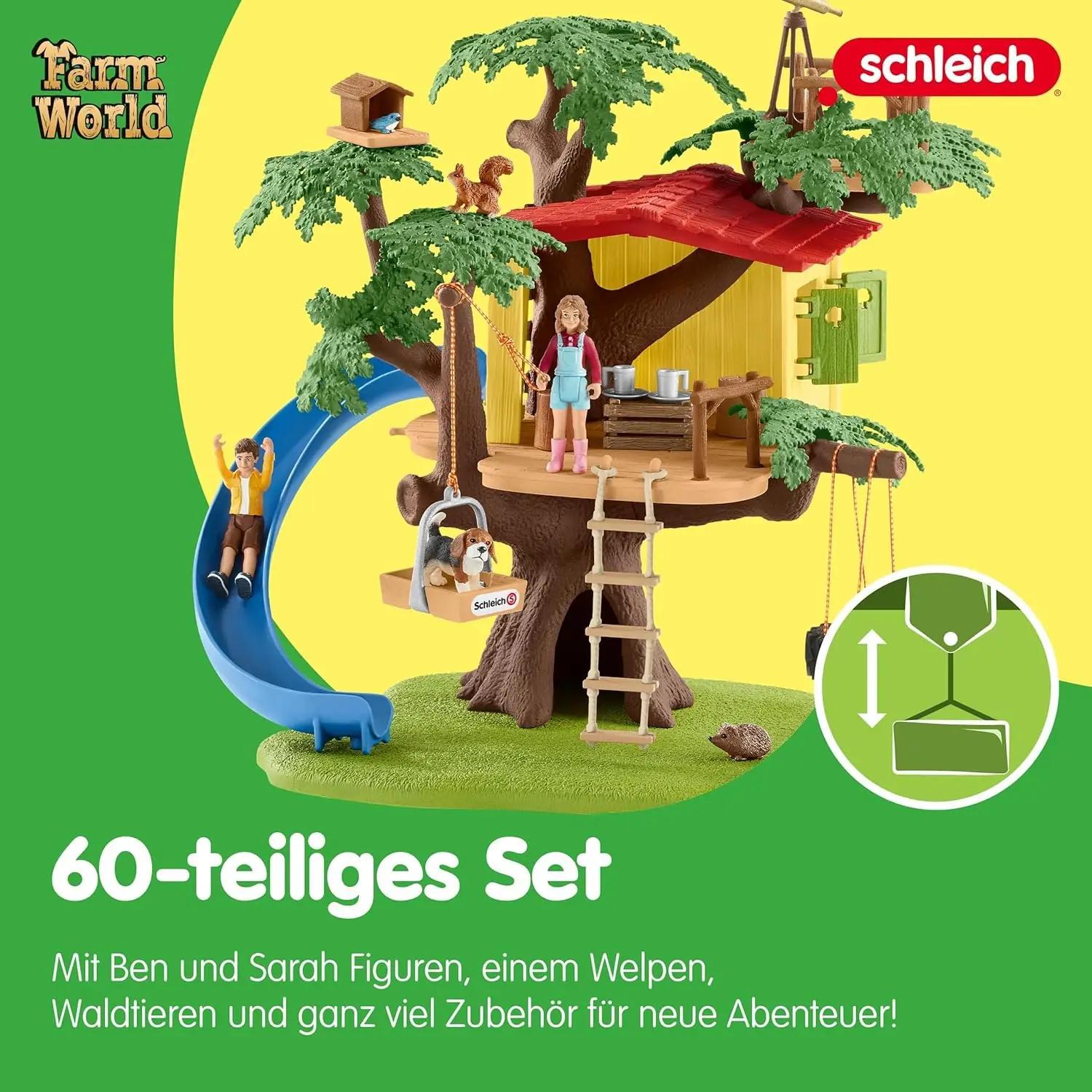 SCHLEICH põnev puumaja mänguasi – vastupidav plastist seiklus – kasutusnäide
