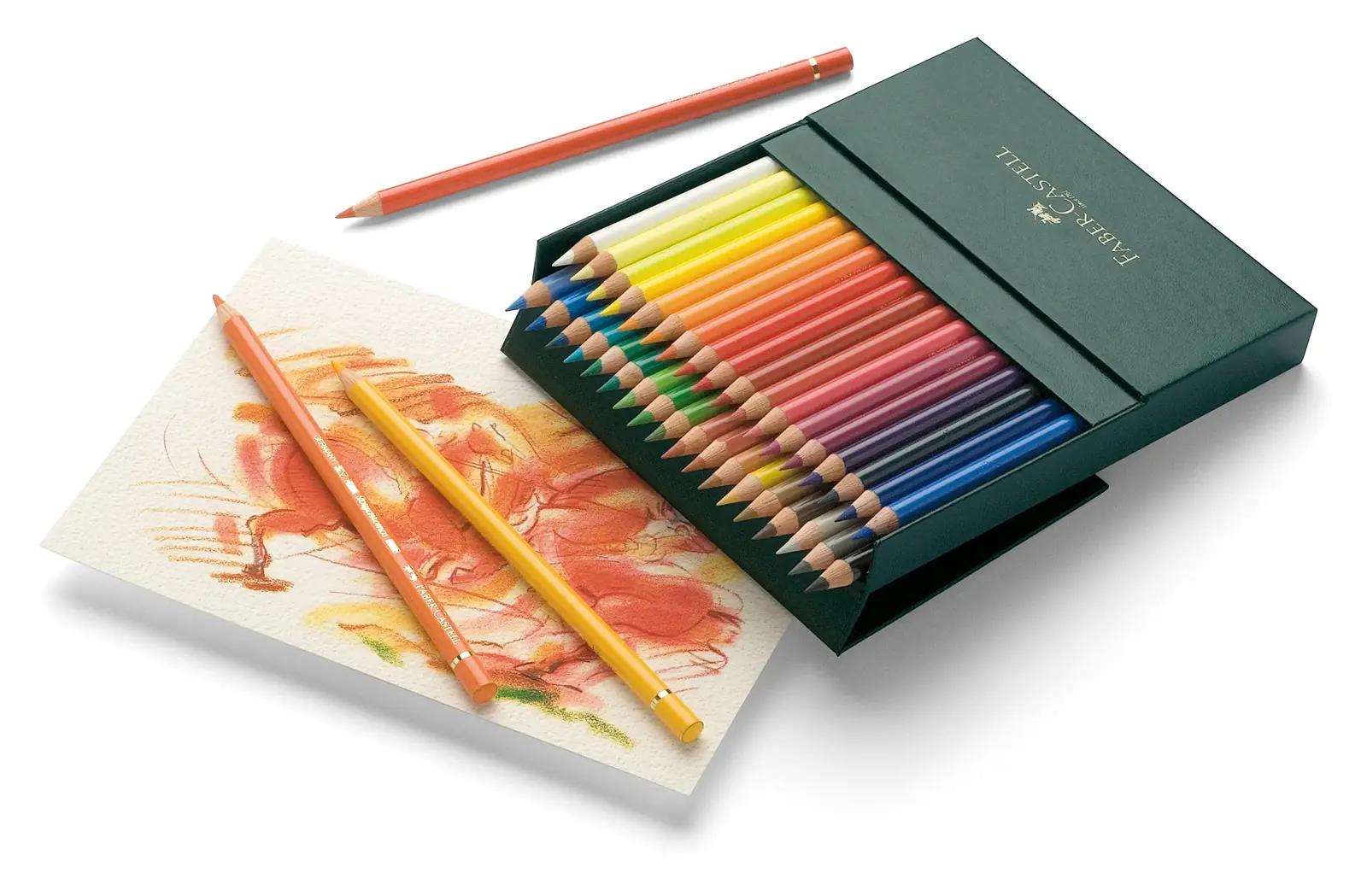 Faber-Castell värvipliiatsid 36 tk – kvaliteetne puidust komplekt – pakend ja tarvikud