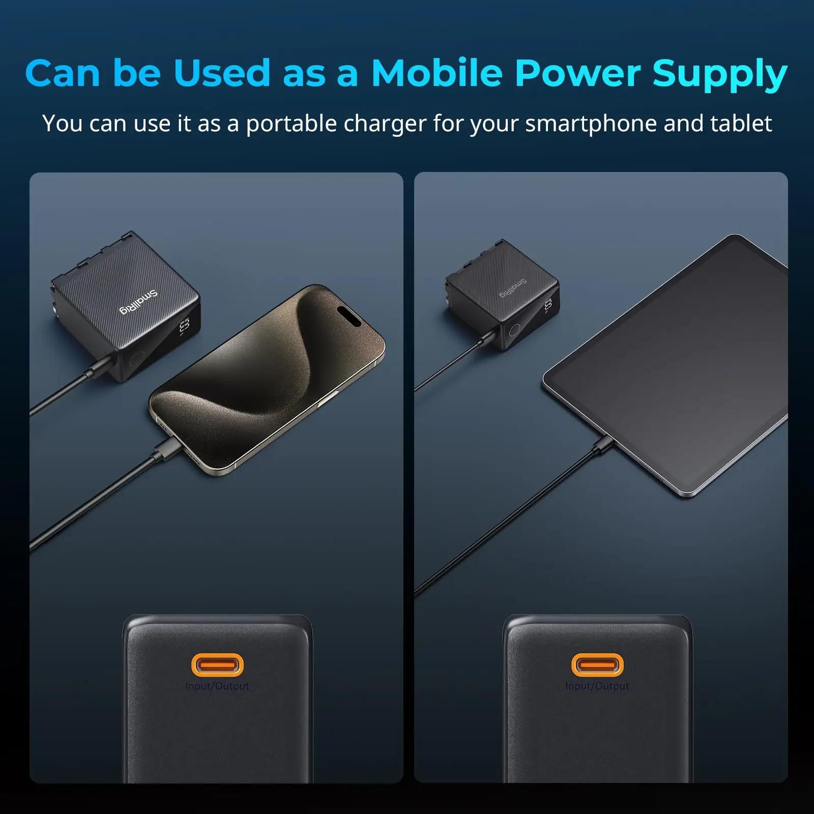 SMALLRIG vastupidav kaameraaku 10500 mAh – kiire laadimine – pilt 6