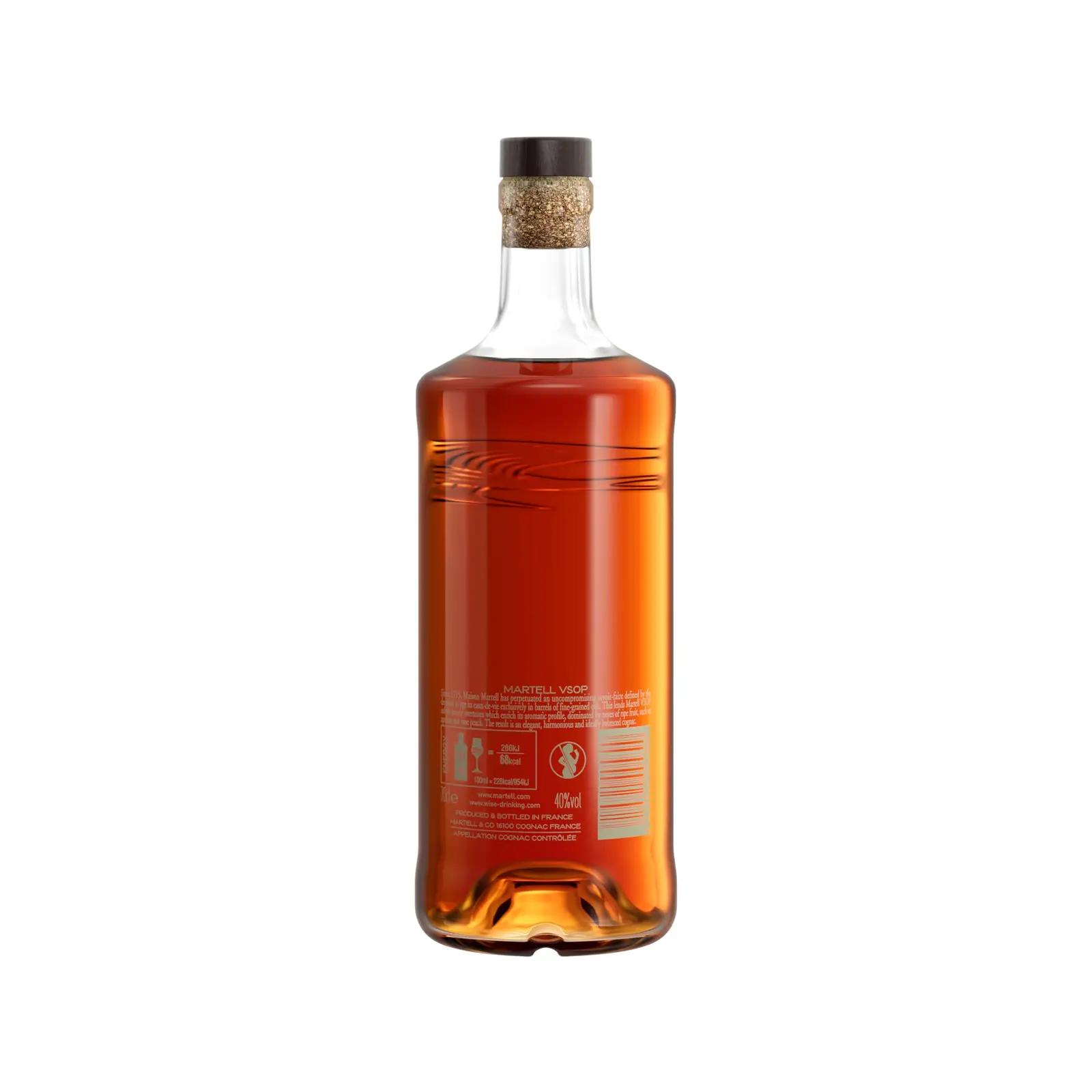 Martell elegantne VSOP konjak 0,7 l — sõbralik aroom – pakend ja tarvikud