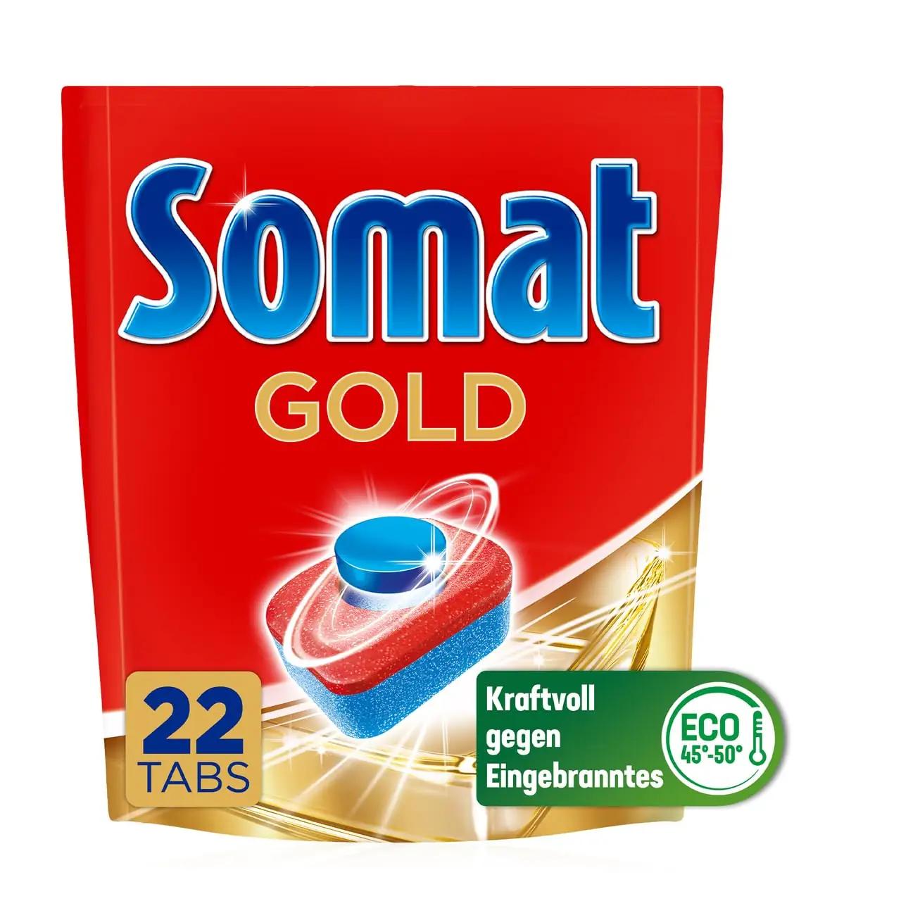 Somat kuldne nõudepesutabletid – tugev puhastus madalal temp. – detailne vaade