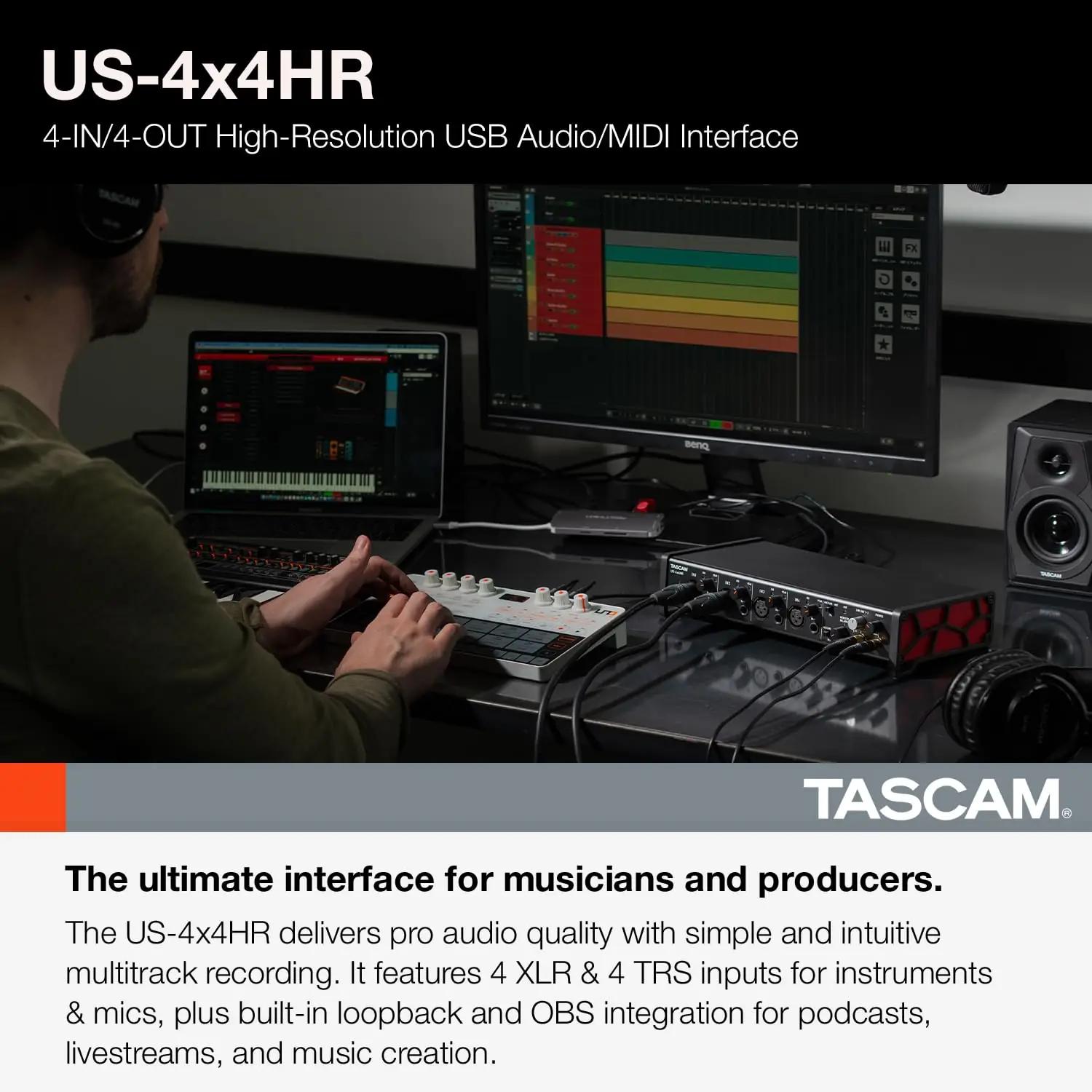Tascam heli‑liides professionaalse salvestuse ja stuudio jaoks – detailne vaade