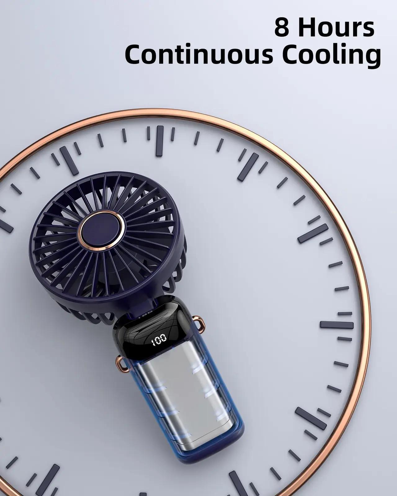Koonie stiilne kaasaskantav mini-ventilaator — kompaktne ja – lisavaade