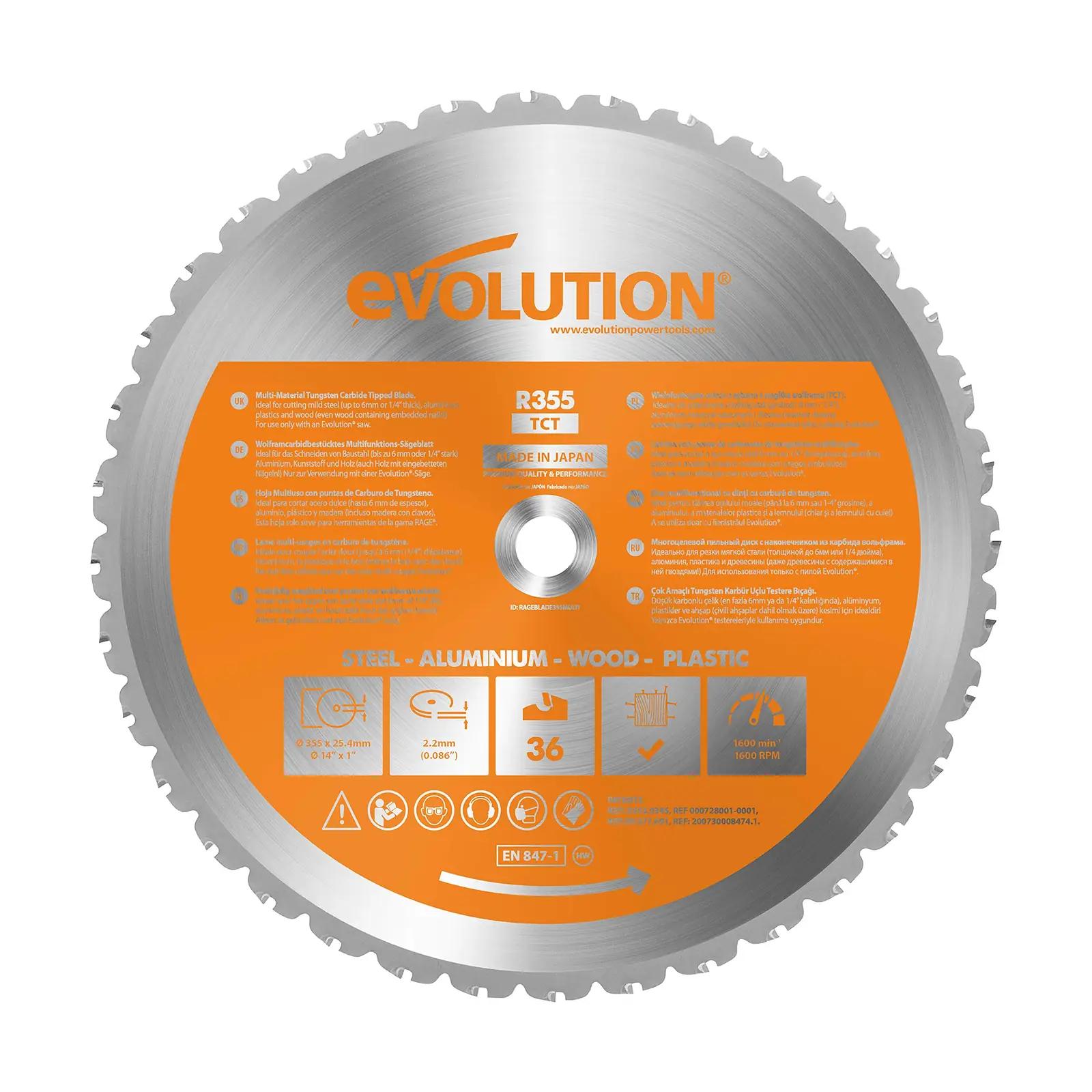 Evolution Power Tools vastupidav 355 mm TCT saelõikur