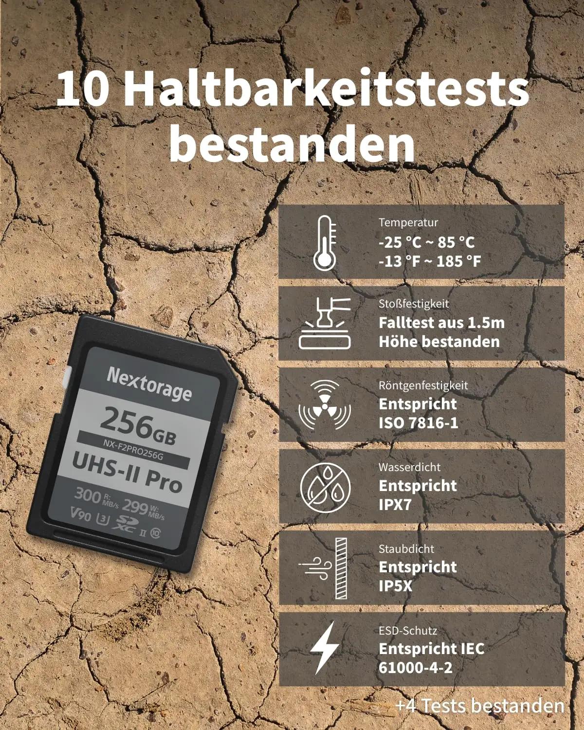 Nextorage 128GB UHS-II SD-kaart – kiire ja töökindel salvestus – pilt 8