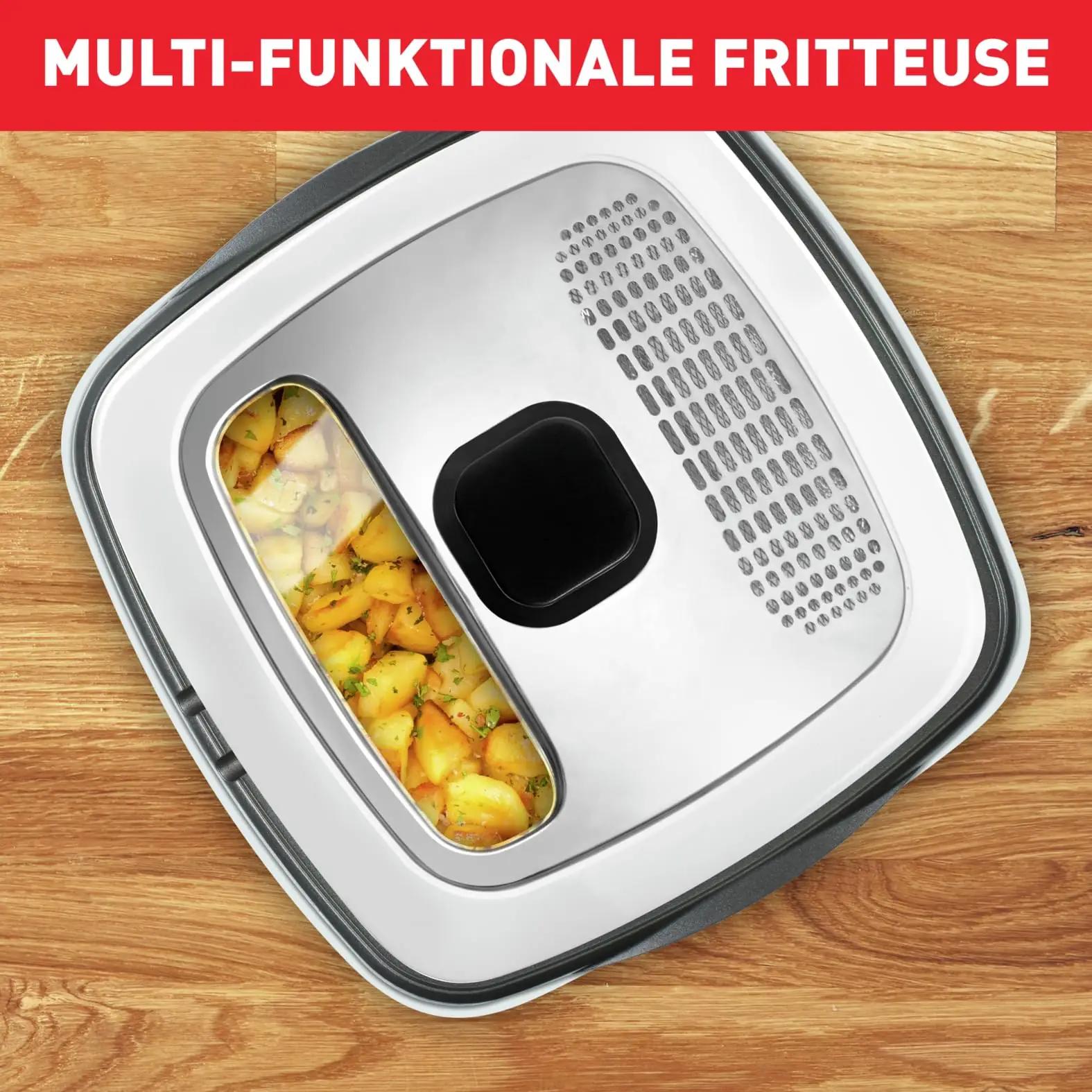 Tefal vastupidav mitmeotstarbeline fritüür – Deluxe 9in1 – pakend ja tarvikud