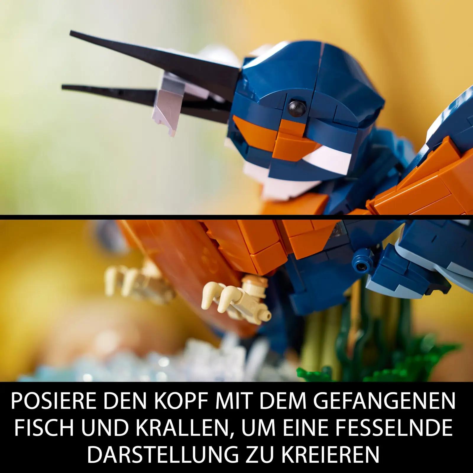 LEGO elegantne jäälind mudel — dekoratiivne ehituskingitus – kasutusnäide