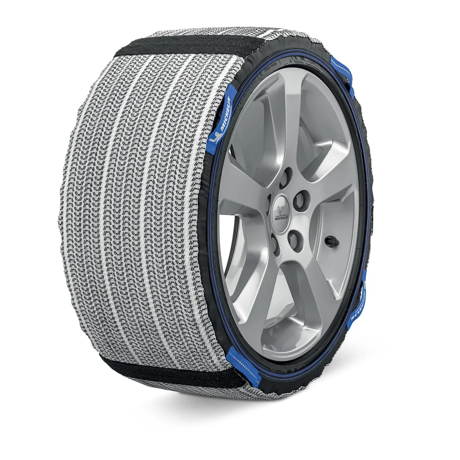 MICHELIN tekstiililised lumisokid EVO5 — lihtne paigaldus