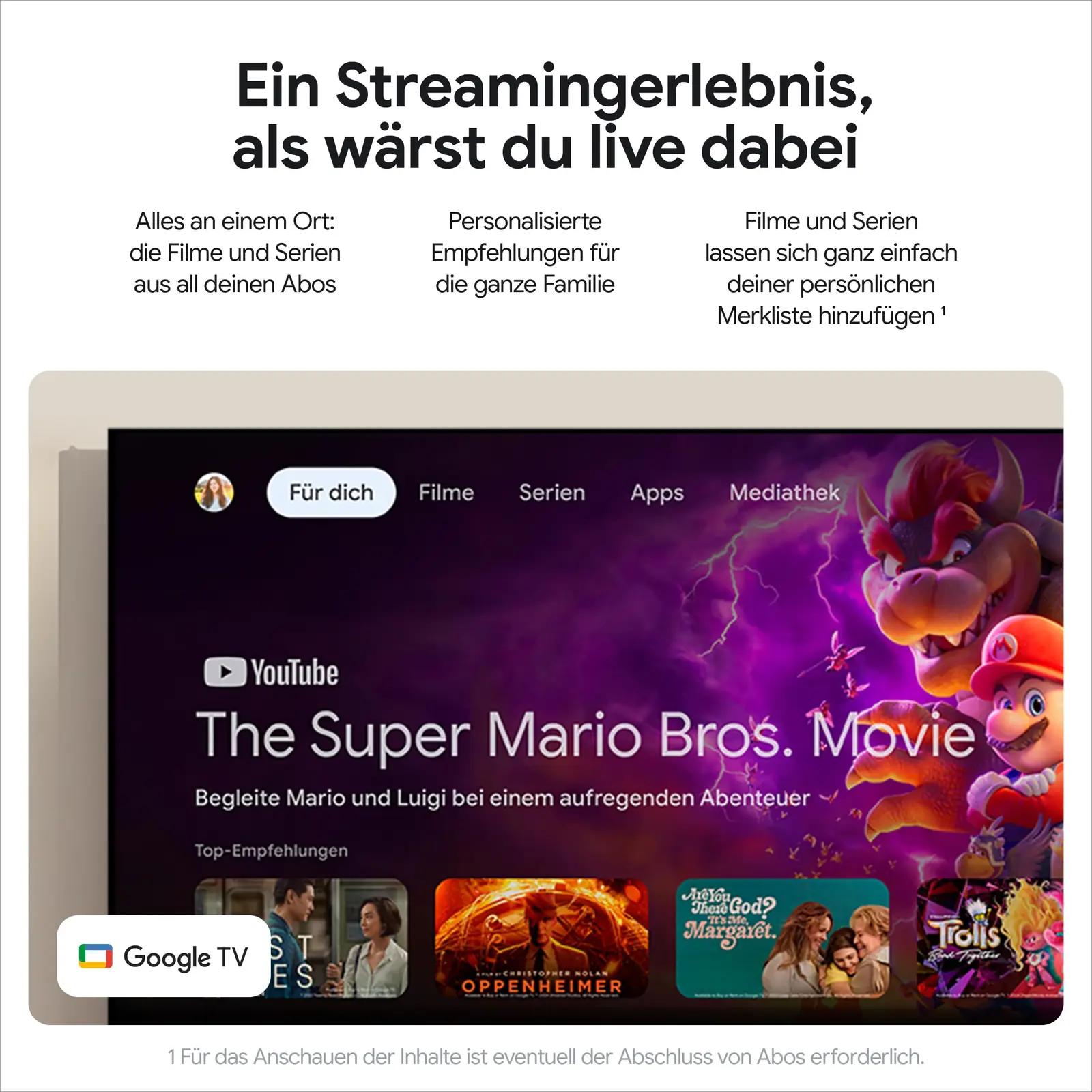 Google nutikas 4K TV-streamer — kiire voogedastus ja häälotsing – kasutusnäide