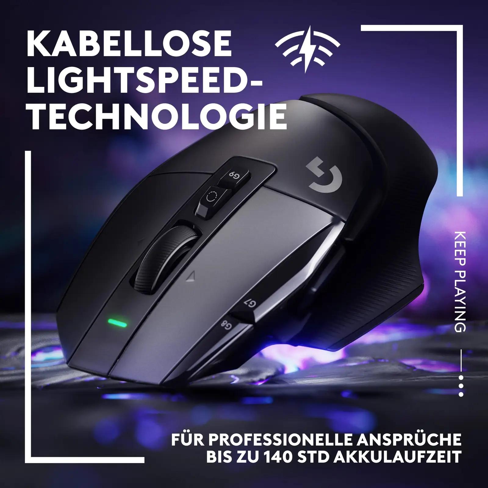 Logitech G kerge mänguhiir G502 X LIGHTSPEED – pakend ja tarvikud