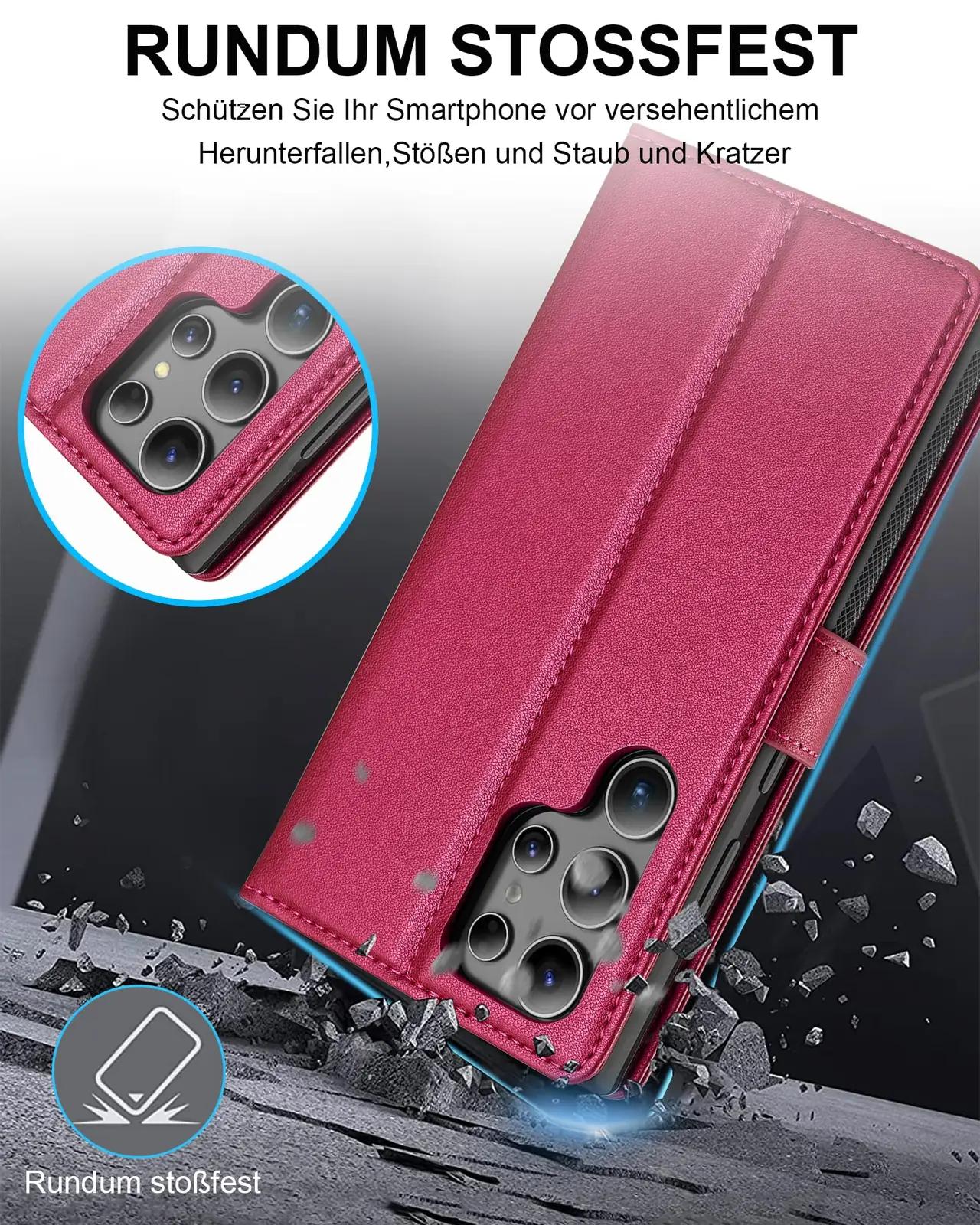 Ailicici nahkkaitse Galaxy S23 Ultra – magnetiline 2‑in‑1 – kasutusnäide