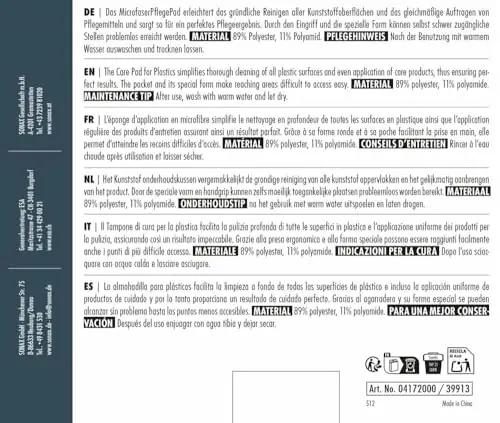 SONAX autohoolduskomplekt – tekstiilne 11-osaline kingiidee – pilt 13