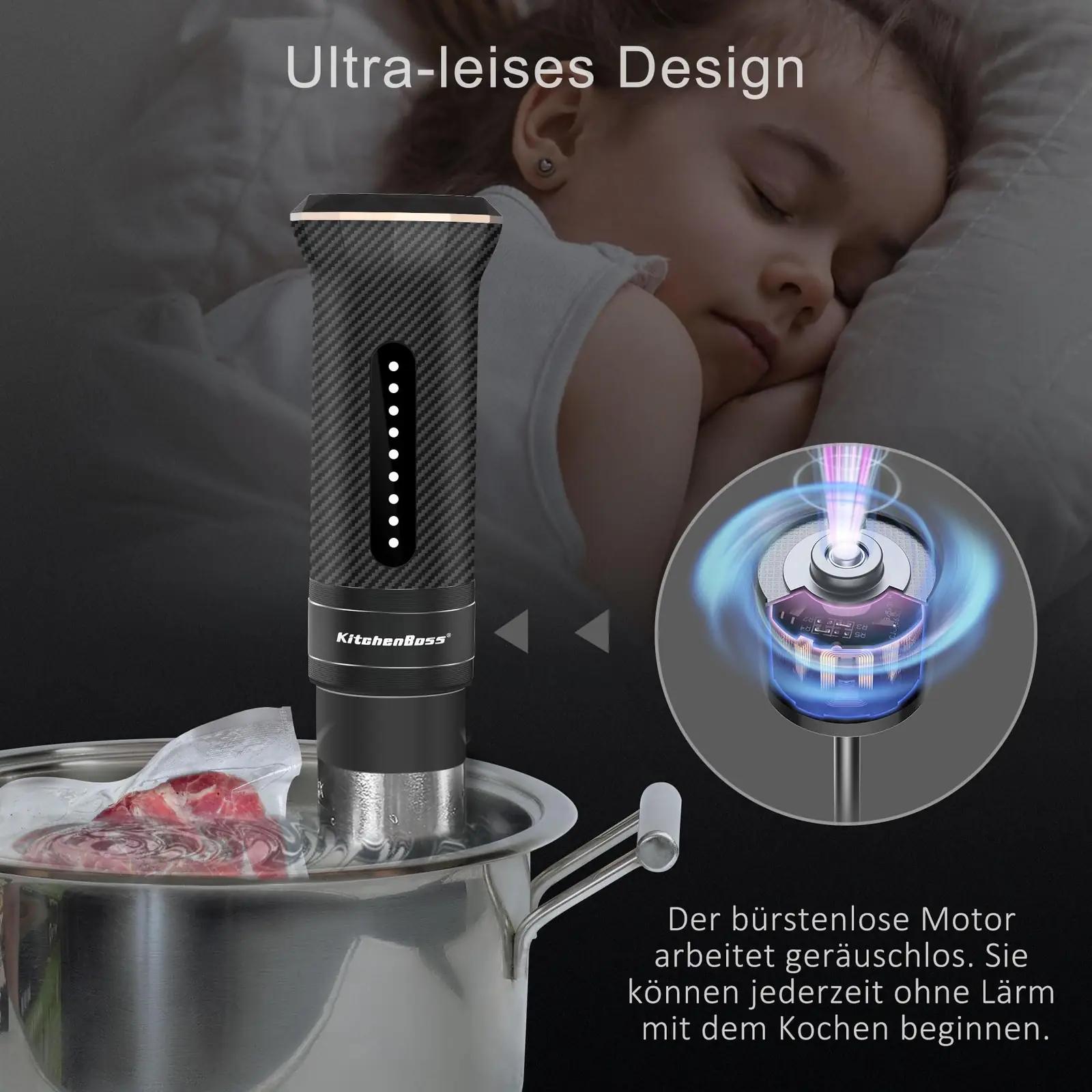 KitchenBoss roostevaba sous-vide garer – täpne ja veekindel G300 – lisavaade