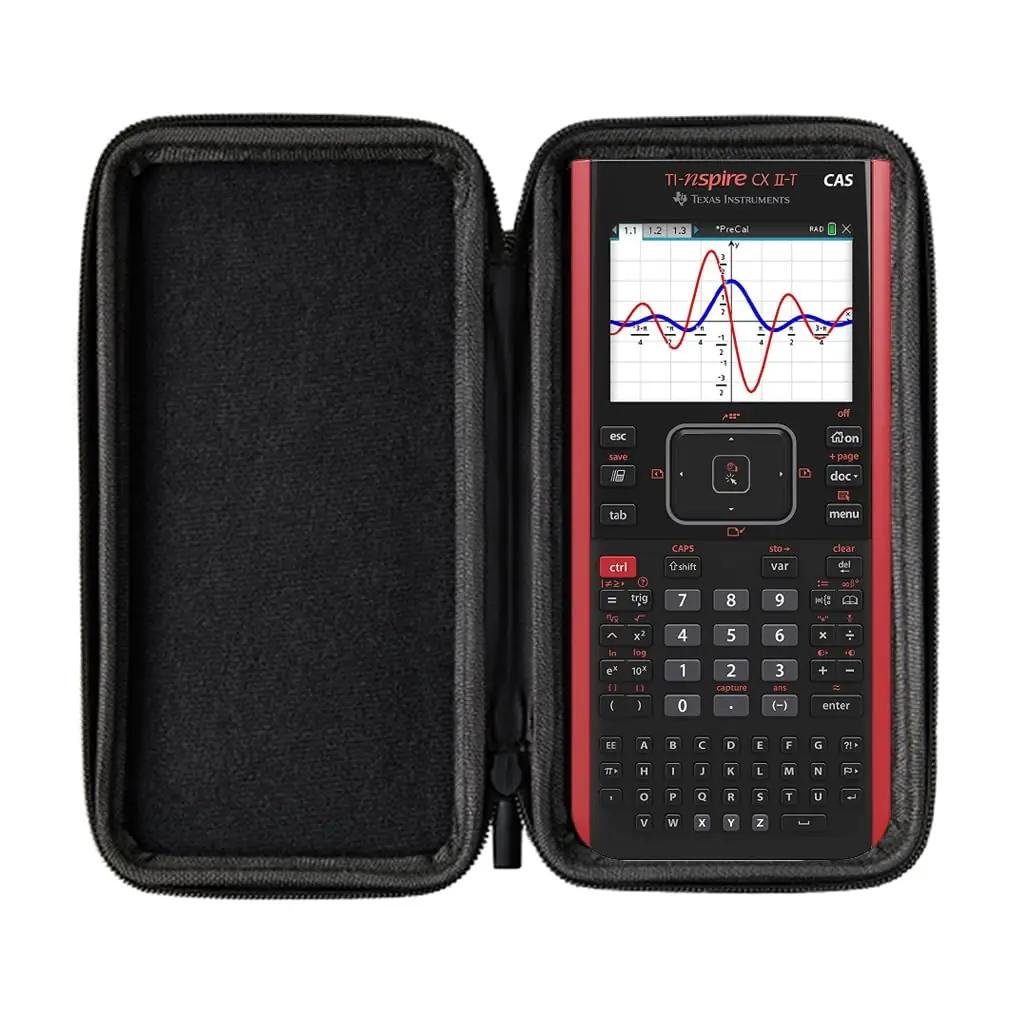 CALCUSO TI-Nspire CX II-T CAS — kunstnahast kaitseümbris ja – pakend ja tarvikud