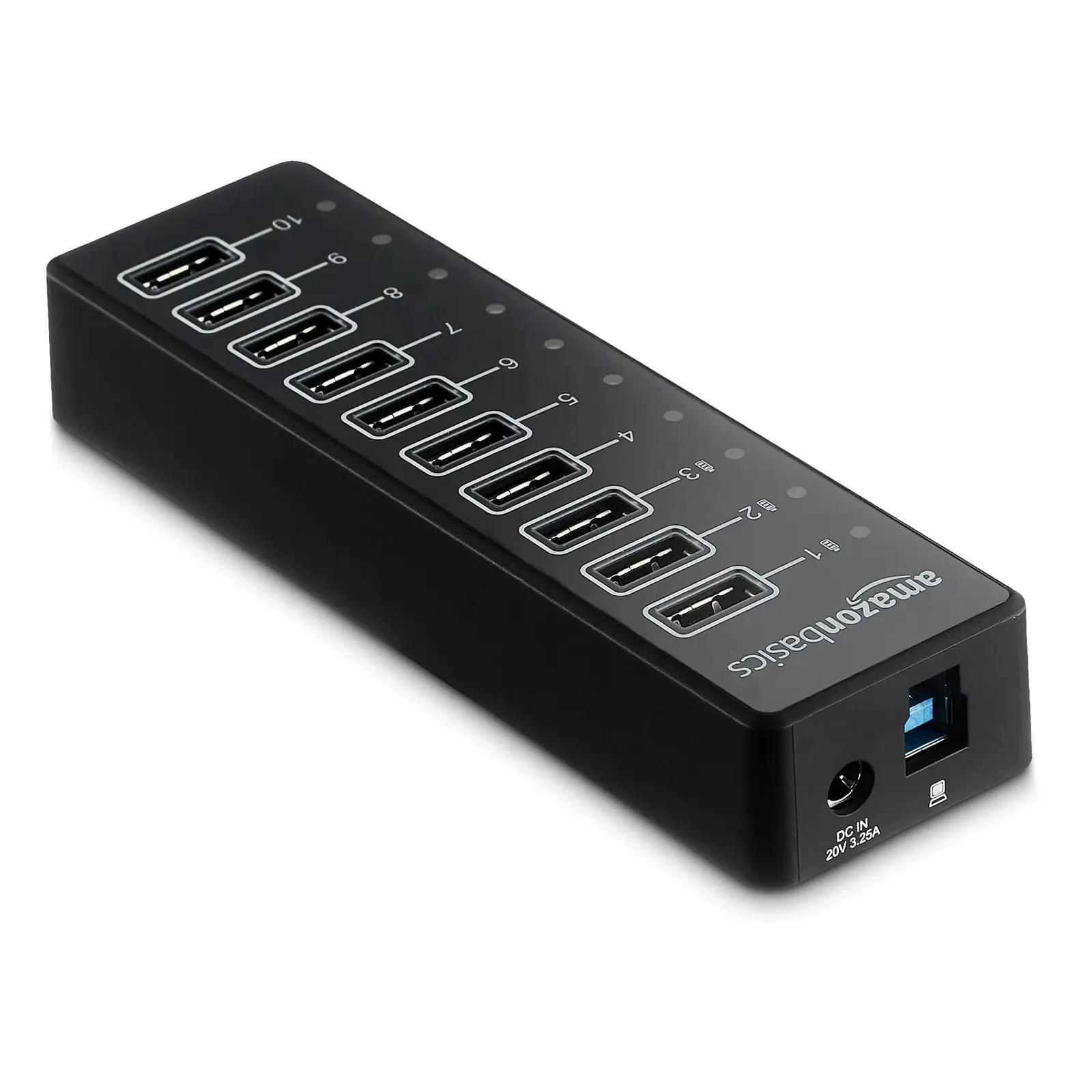 Amazon Basics tugev ABS USB-hub 10 porti — kodu- ja – detailne vaade