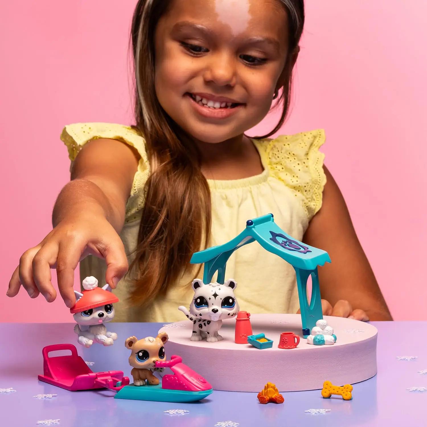 BANDAI Littlest Pet Shop lumepäeva mängukomplekt lastele (3 tk) – pilt 6