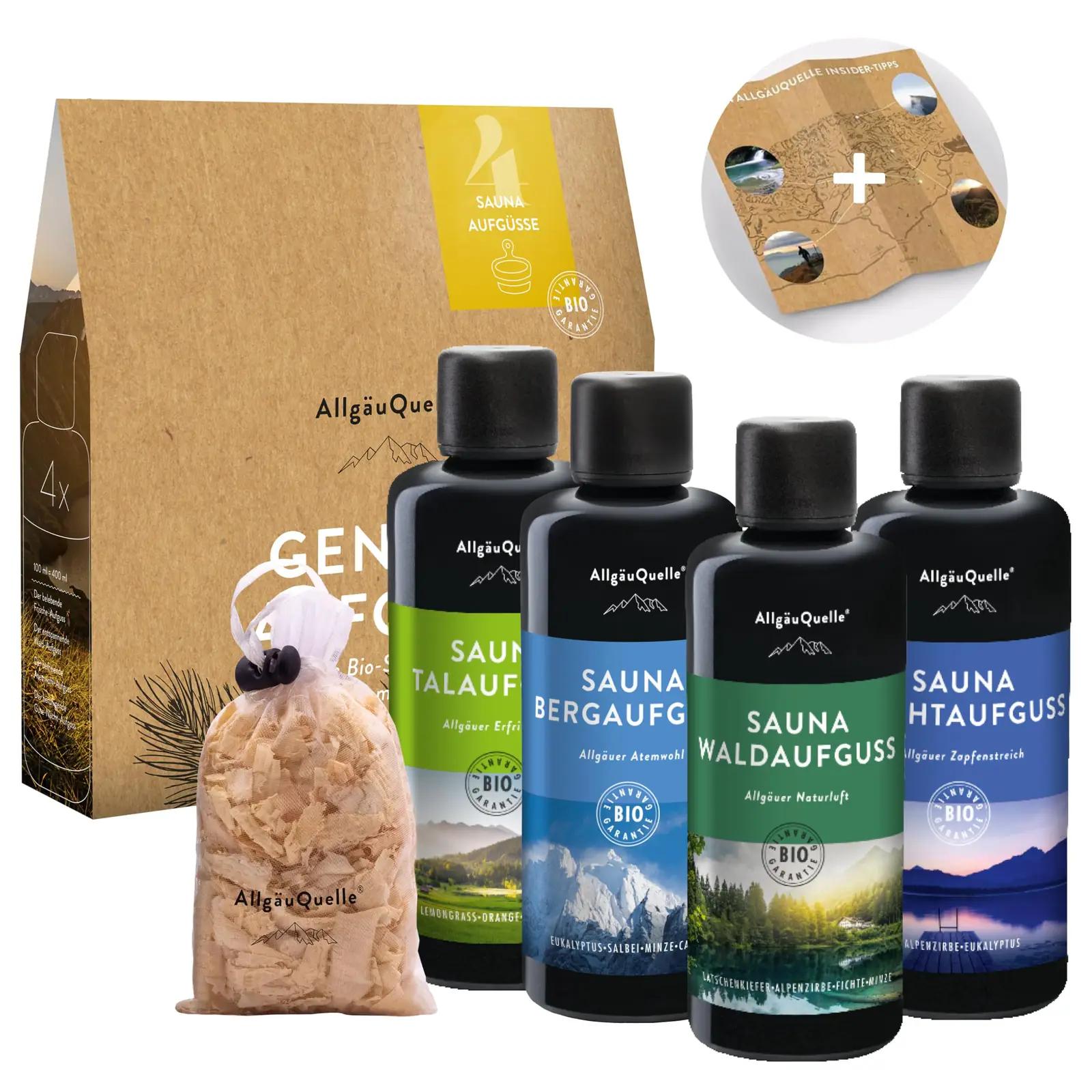 AllgäuQuelle Naturprodukte bio saunarituaali komplekt