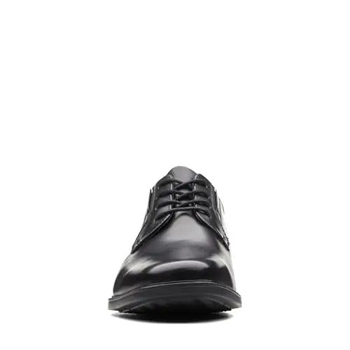 Clarks nahast meeste Derby — pidulik ja vastupidav jalats – detailne vaade