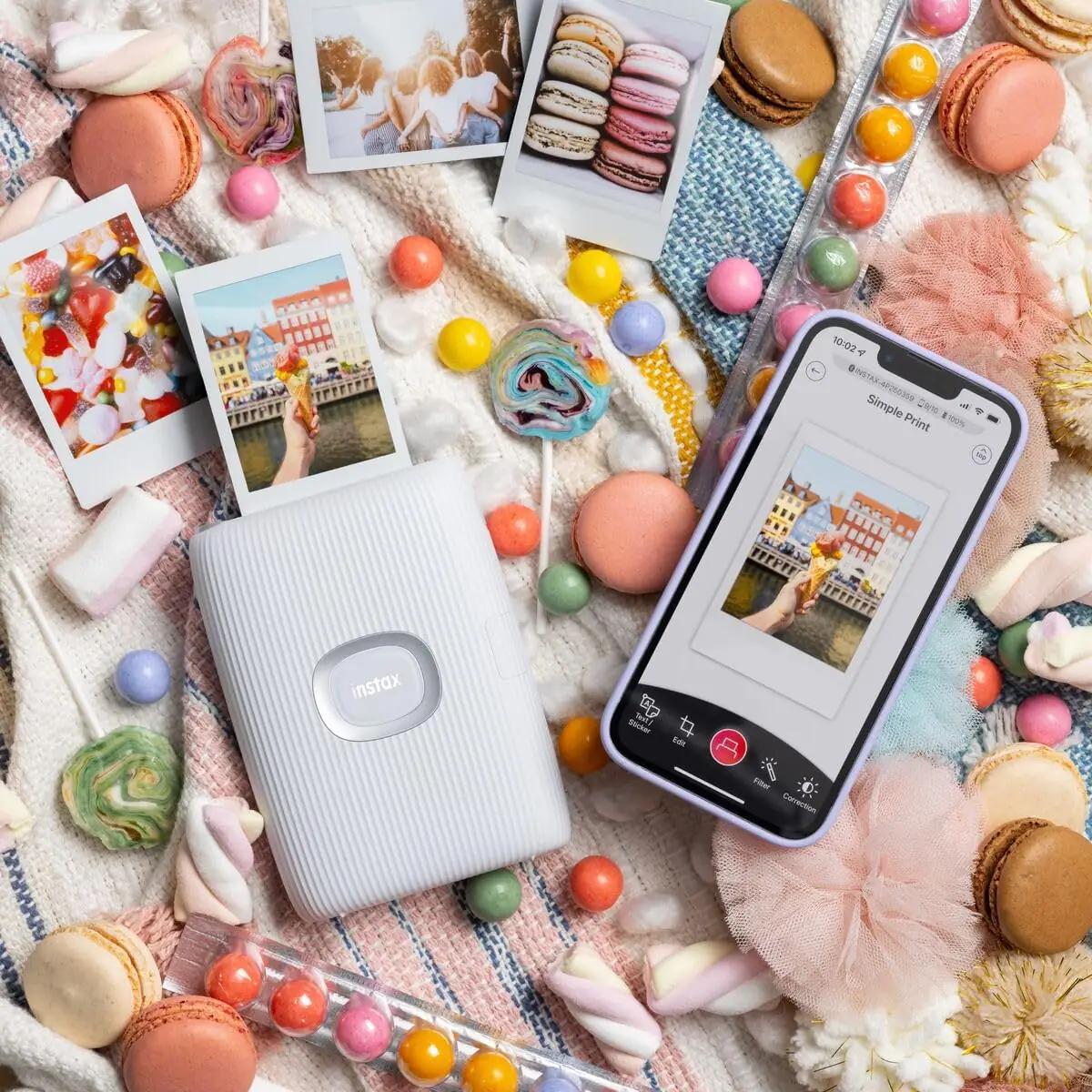 INSTAX kompaktne fotoprinter LINK2 — kiire ja kaasaskantav – pakend ja tarvikud