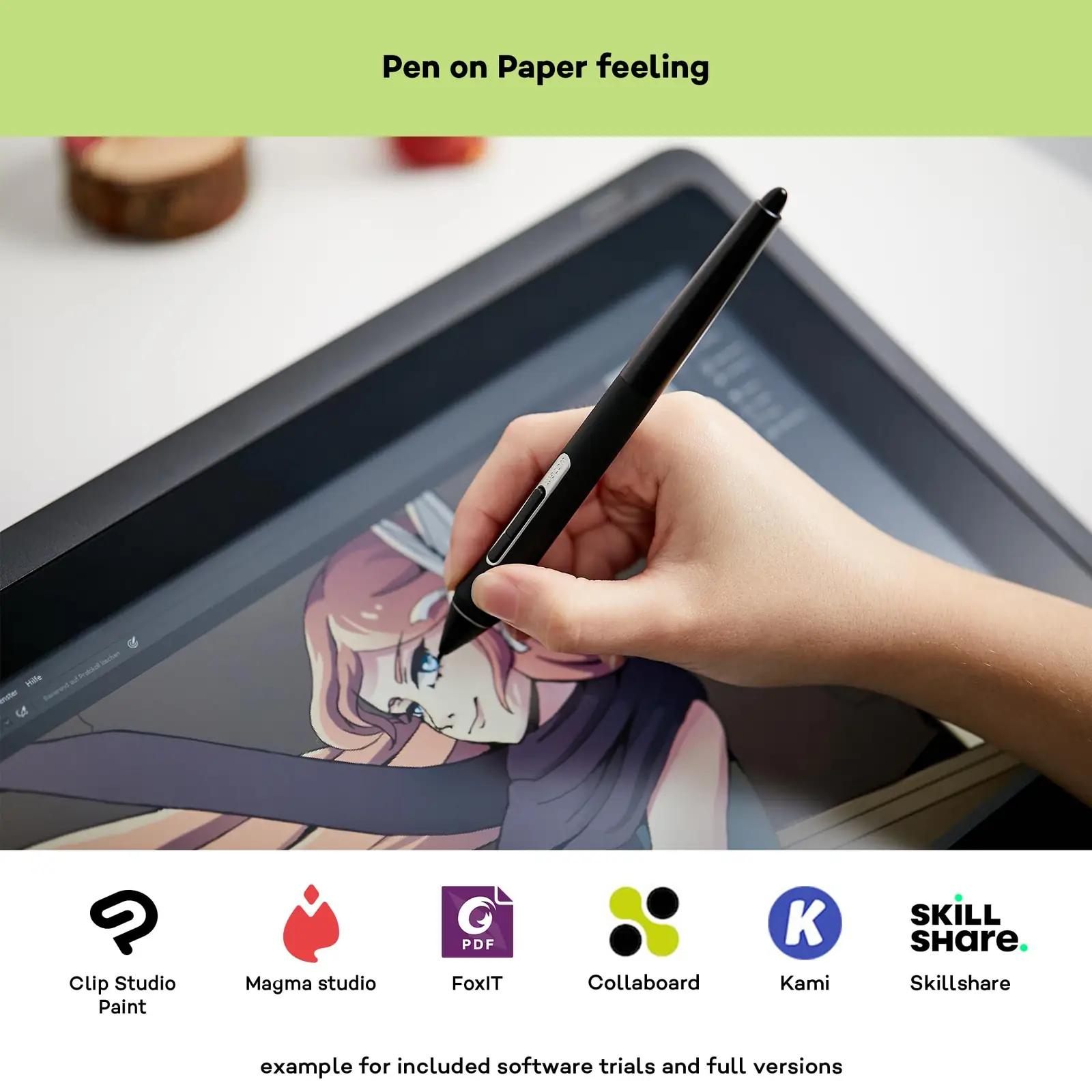 Wacom digitaalne Cintiq 16 — täis-HD joonistuskuvar loomingule – detailne vaade
