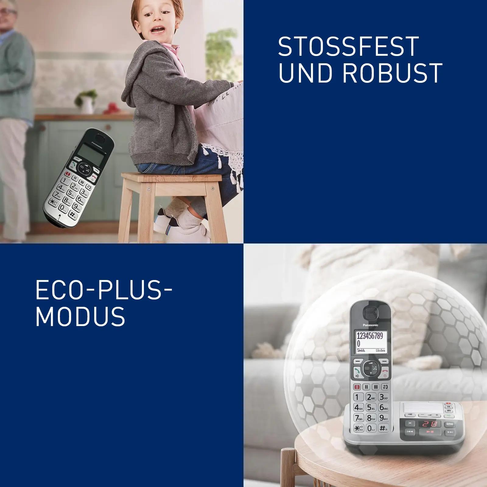 Panasonic helipehme ABS margiga DECT-telefon vanuritele – pilt 9