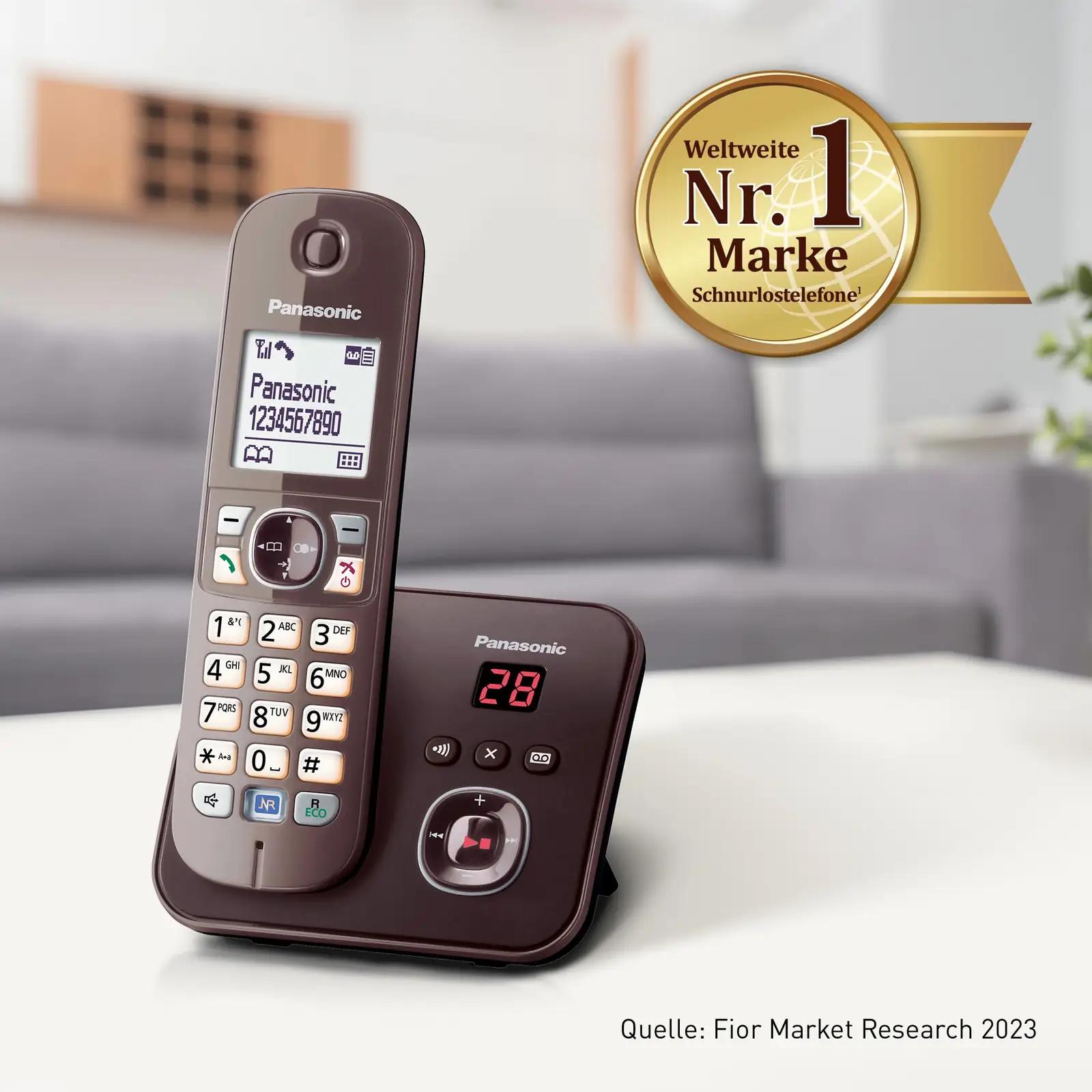 Panasonic nutikas metalltelefon koos vastajaga — mocca – pilt 7