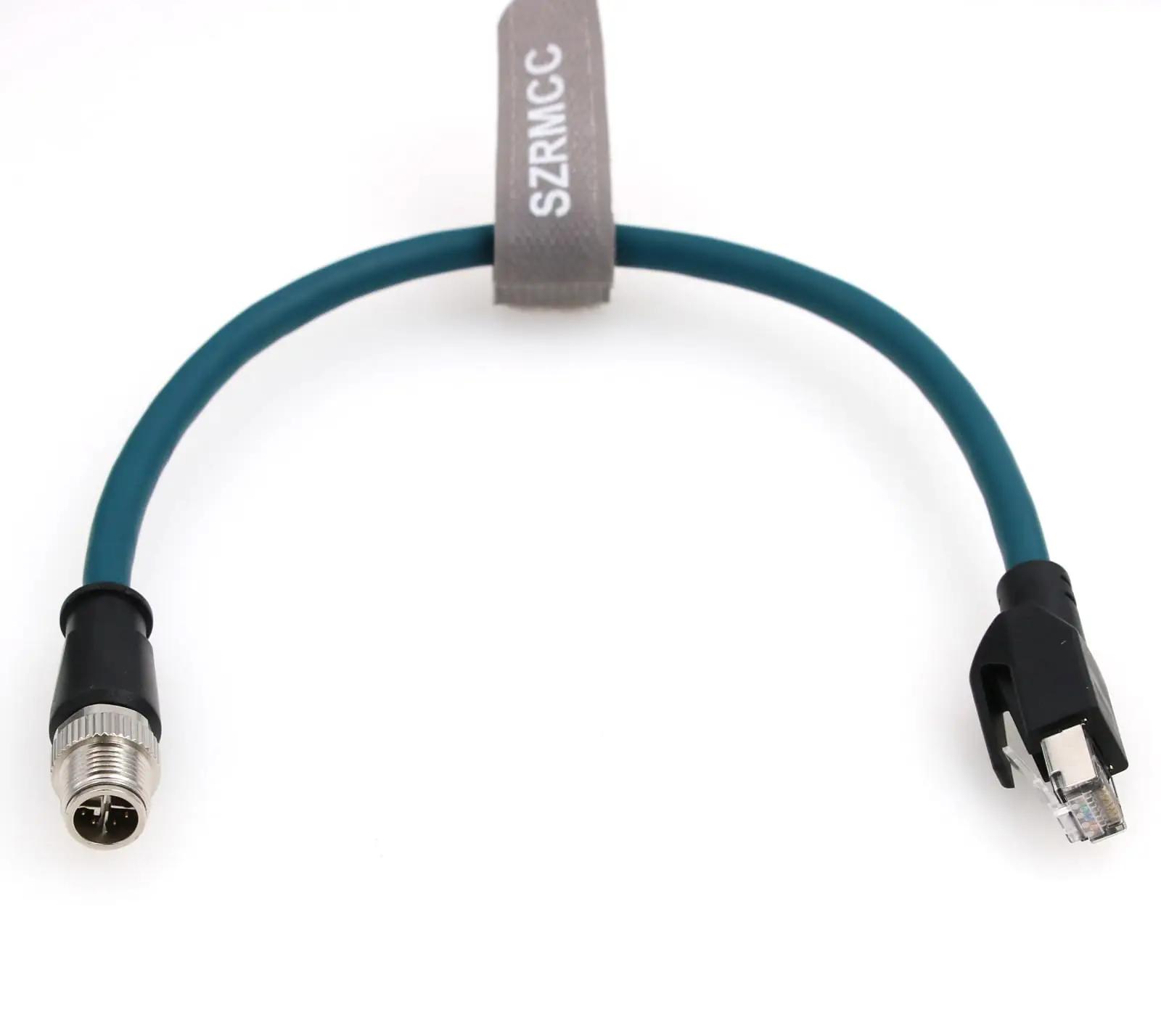 SZRMCC vastupidav Cat7e ethernet-kaabel – tööstuslik ühendus 30cm – detailne vaade