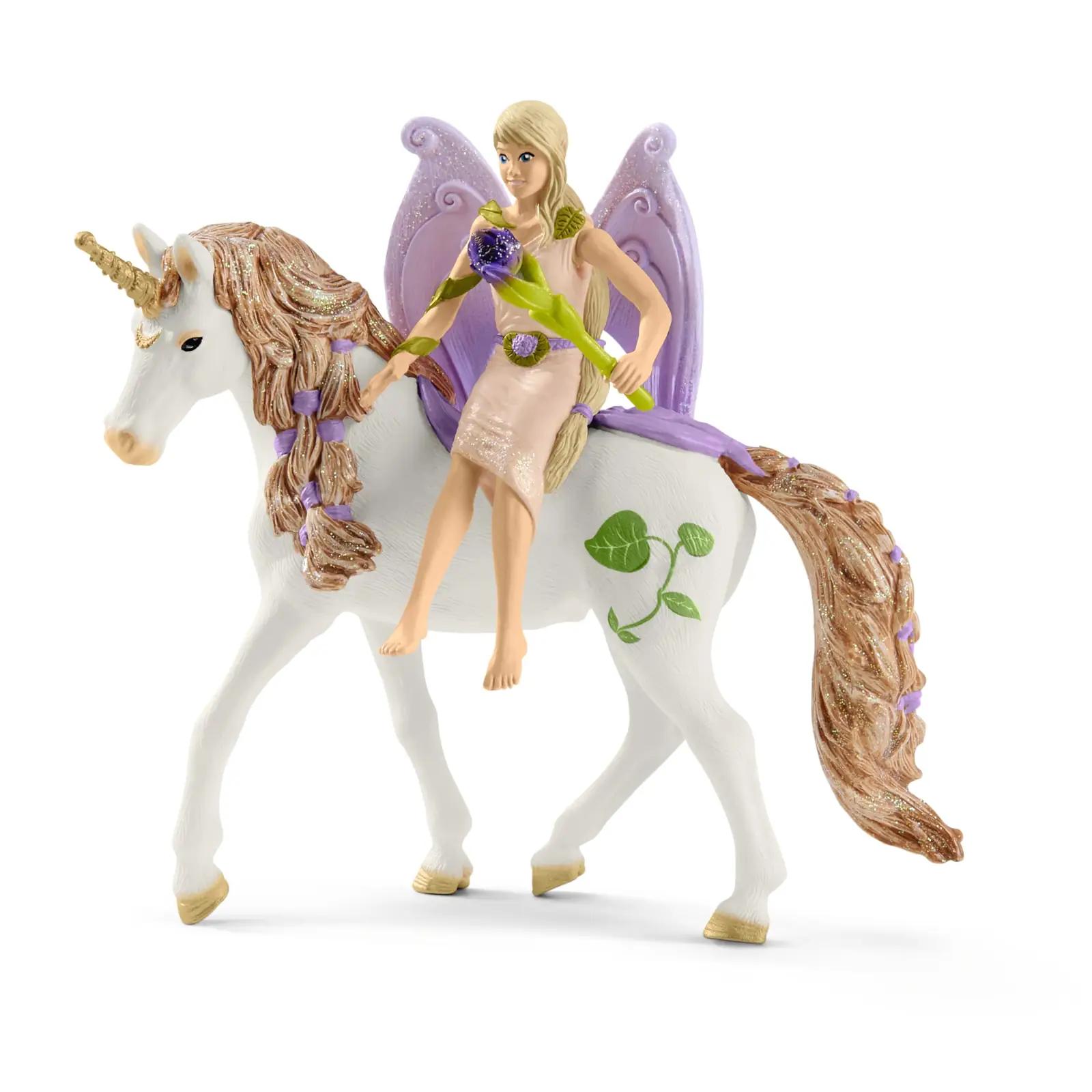 SCHLEICH glitriv roosiõue mängukomplekt unicornidega – pilt 7