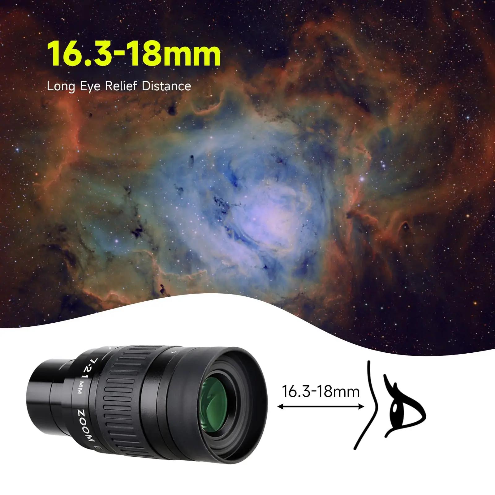 SVBONY kvaliteetne zoom-okular 7–21 mm – mugav vaatluseks – pilt 6