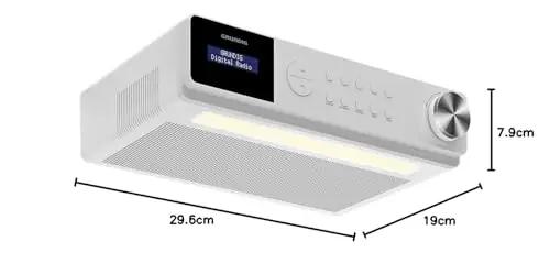 GRUNDIG köögiraadio DAB+ ja Bluetooth heliga – lisavaade