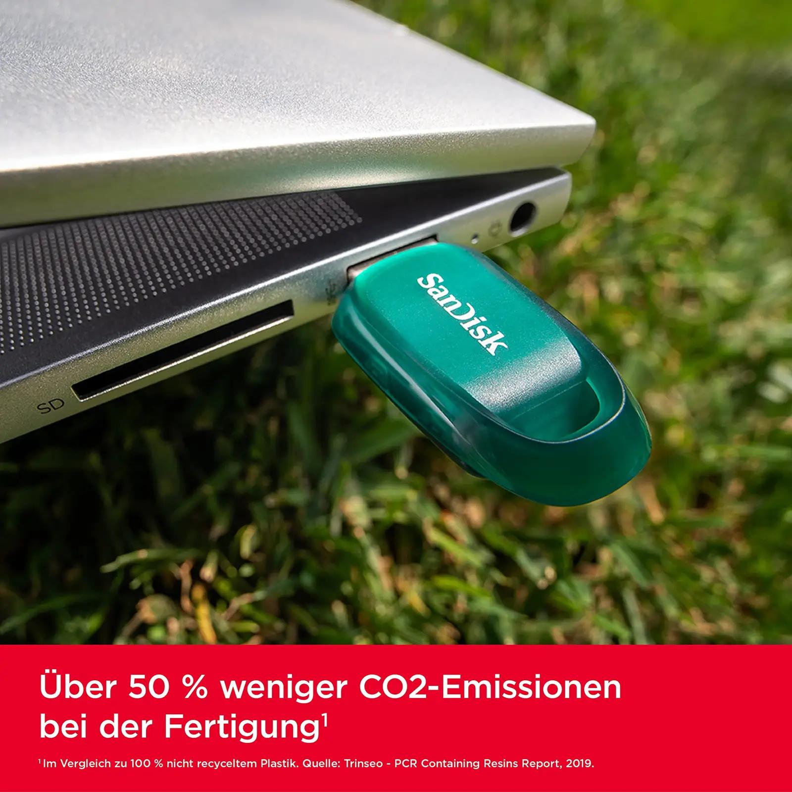 SanDisk vastupidav USB-mälupulk 512 GB – öko plastist kingiidee – pakend ja tarvikud