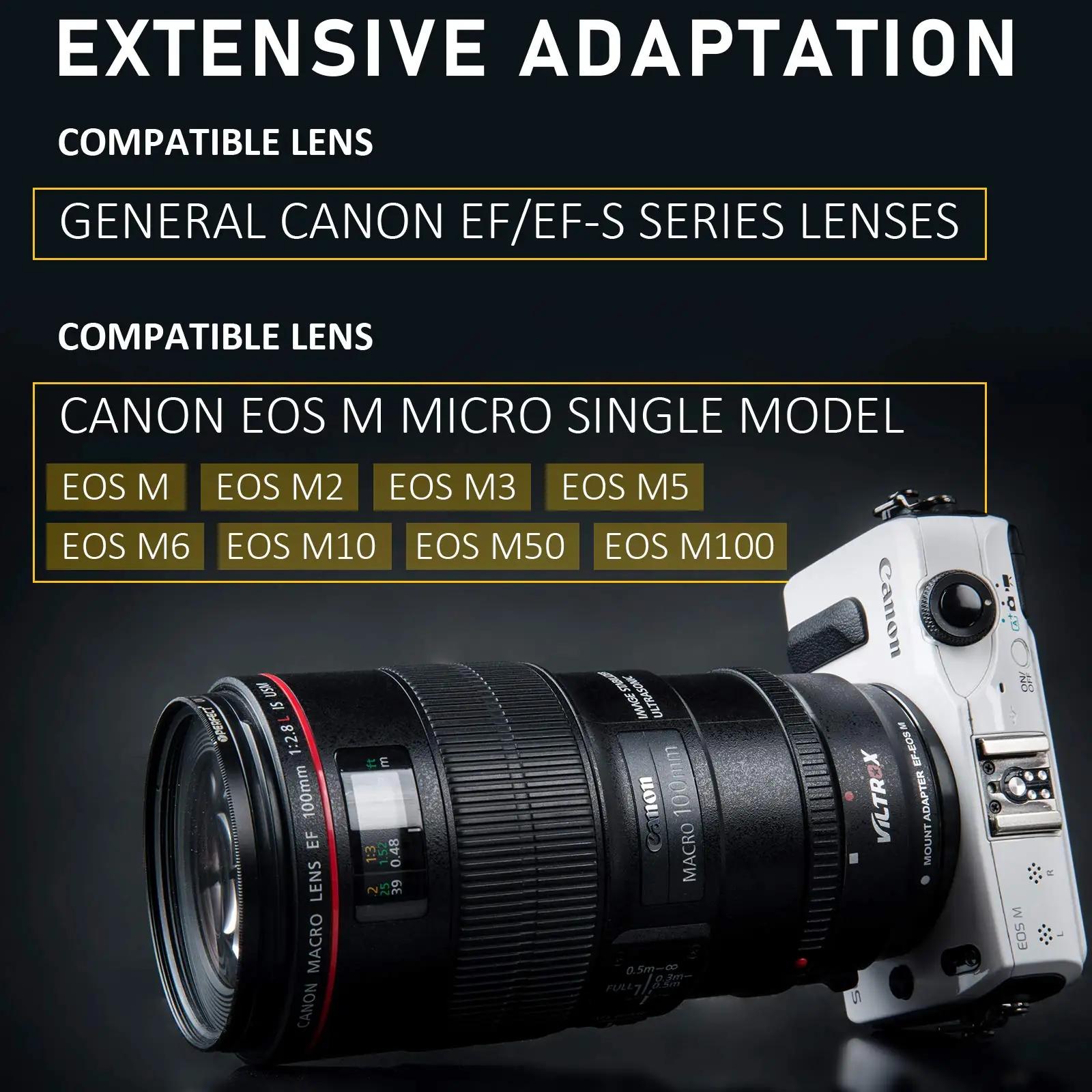 VILTROX EF-Eos m objektiivi tarvikud – detailne lähivaade