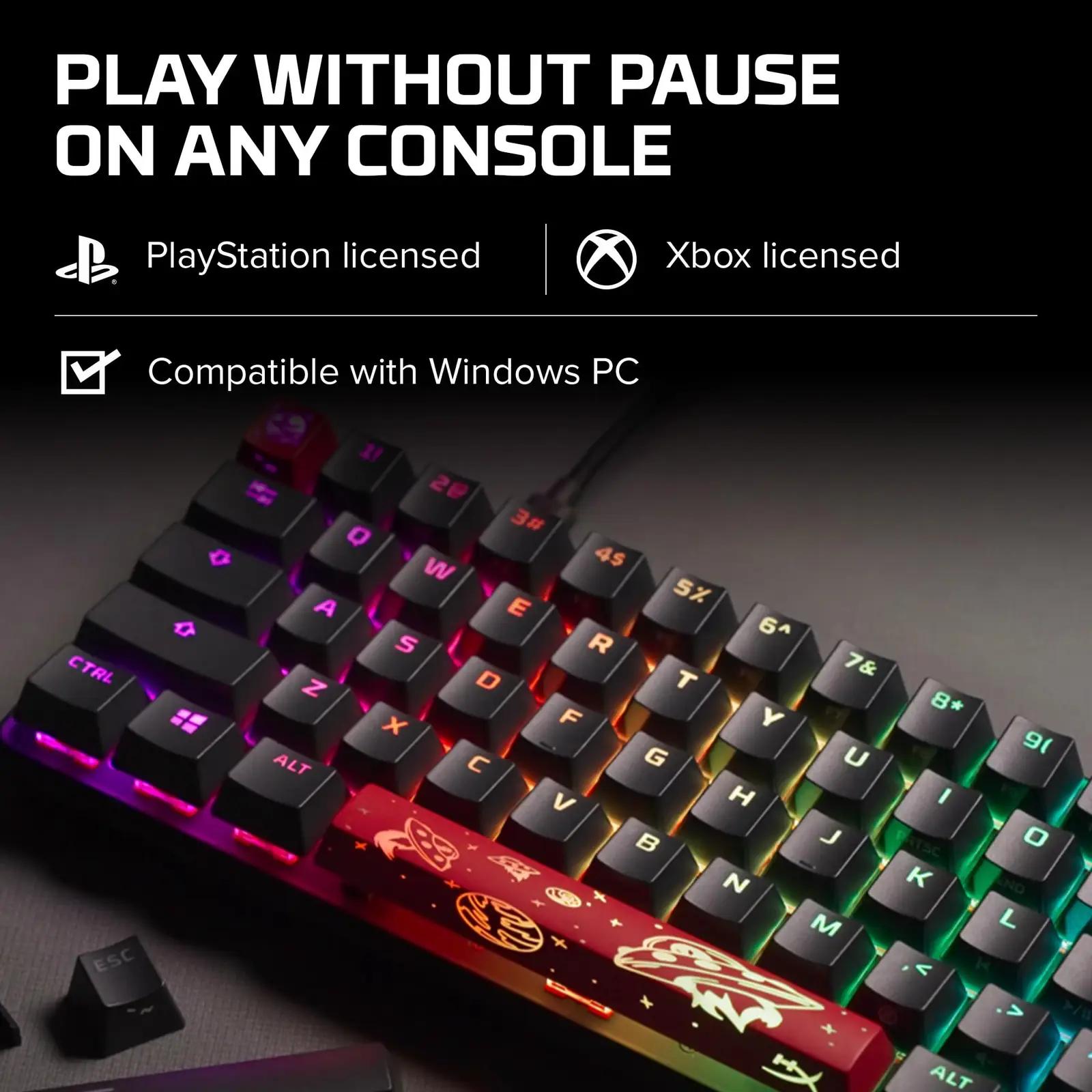HyperX kerge alumiiniumist mänguklaviatuur – kompaktne 65% – pilt 7
