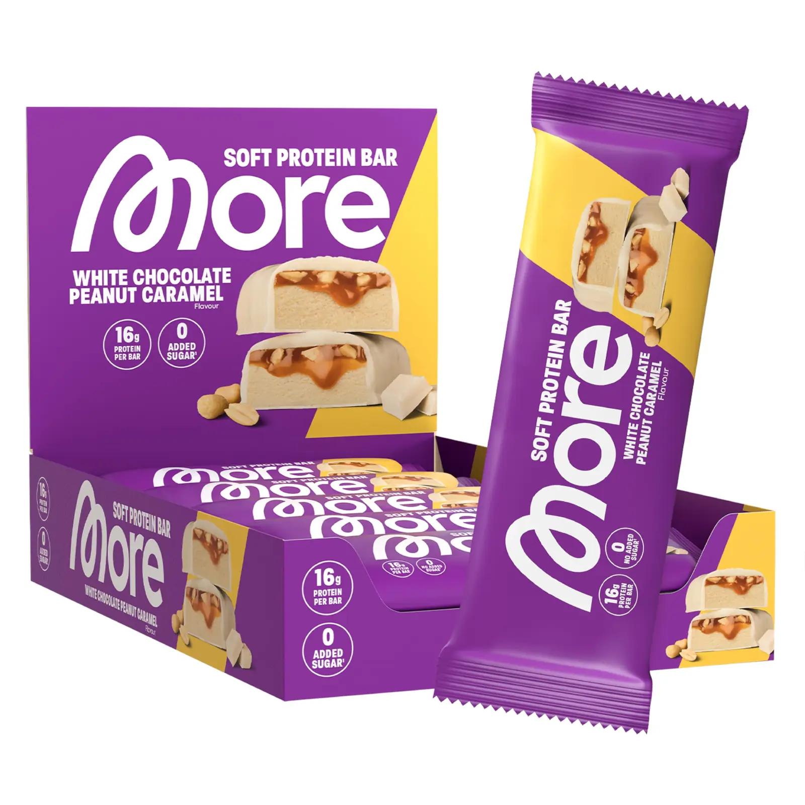 MORE NUTRITION valge šokolaadi proteiinibatoon