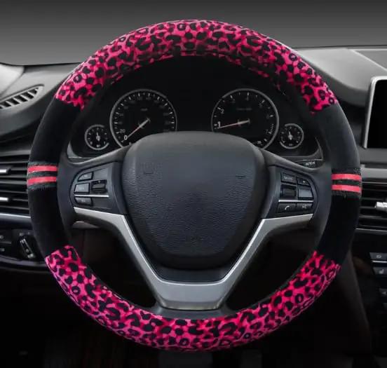 Mayco Bell pehme leopardist roolikatte ja käigukangi komplekt – detailne vaade