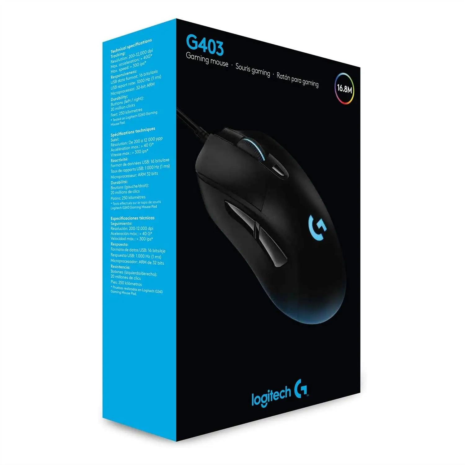 Logitech G kerge mänguhiir – täpne HERO andur ja RGB – pilt 7