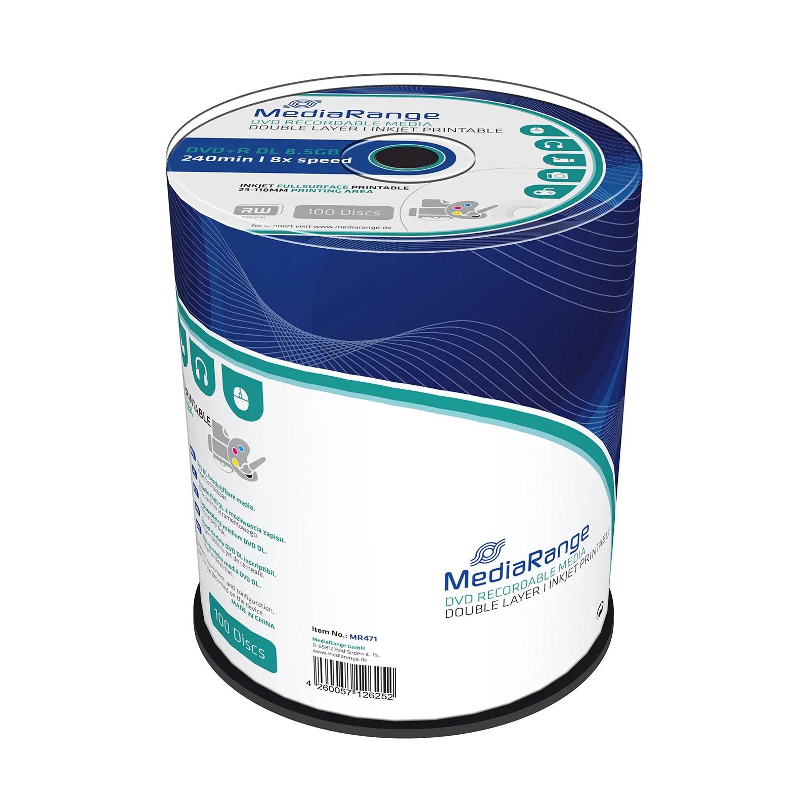 MediaRange kvaliteetsed DVD+R Double Layer 100tk – detailne vaade