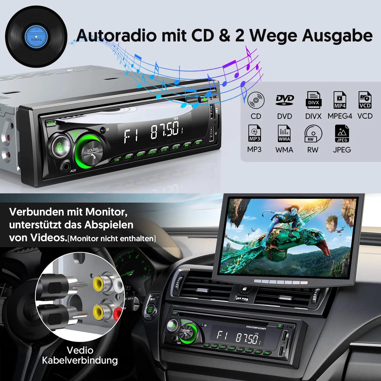 Chismos D2106 autoradios – detailne lähivaade