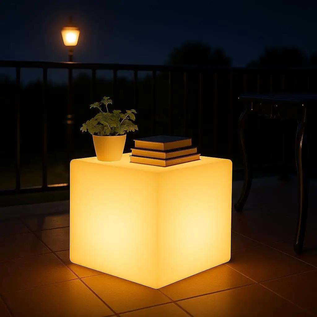 Mr.Go LED-kuup 30,5 cm – veekindel sisustusvalgusti kingituseks – pilt 8