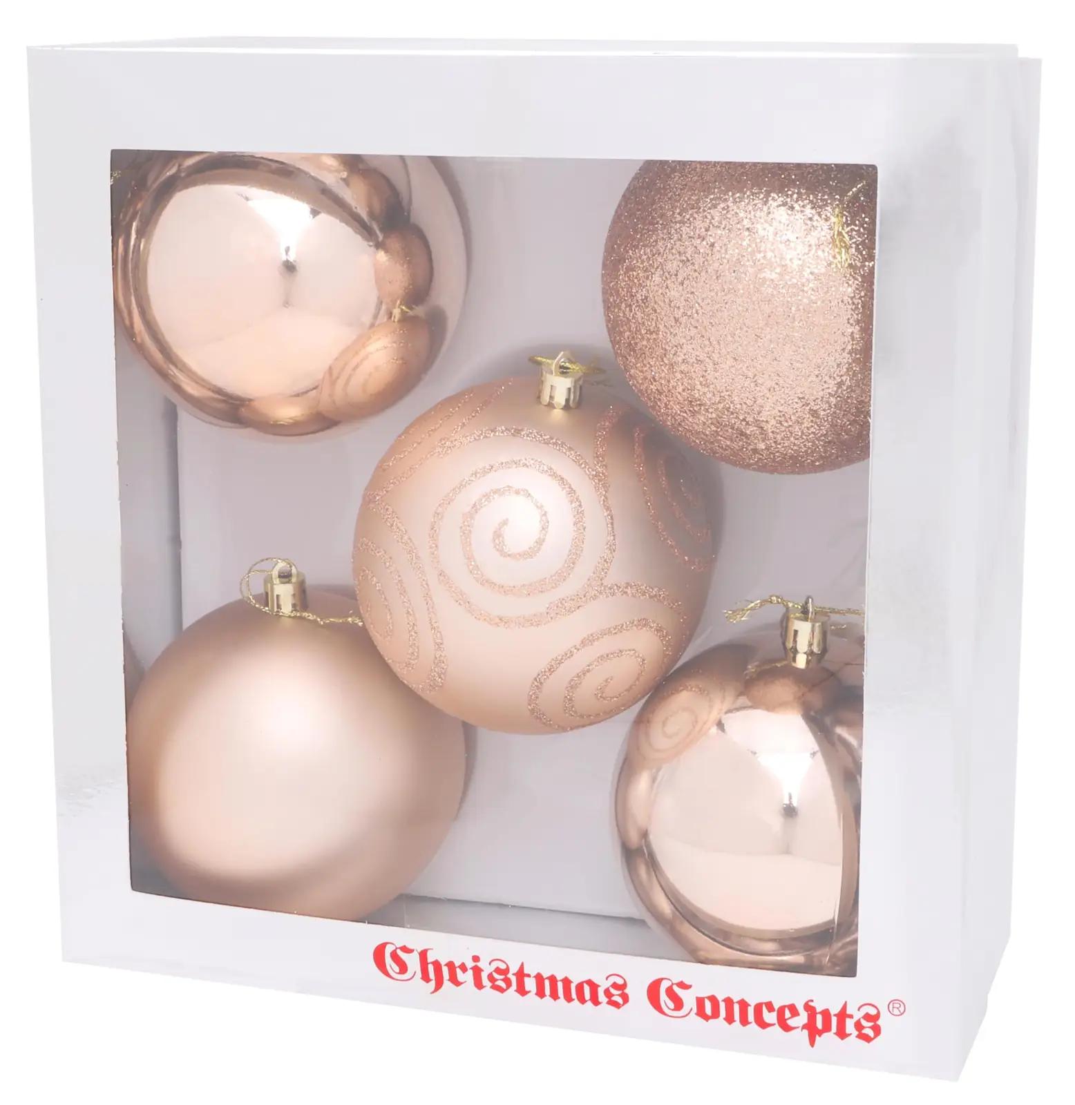 Christmas Concepts kuldsed 100 mm jõulukerad – elegantne komplekt – lisavaade
