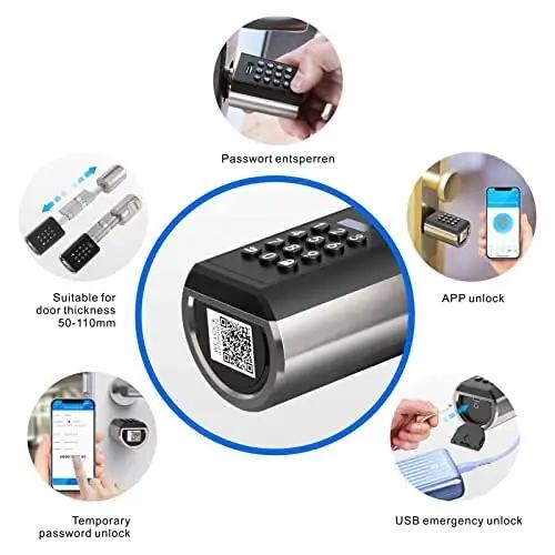 WE.LOCK roostevaba numbrikoodiga uksepolt – pilt 8